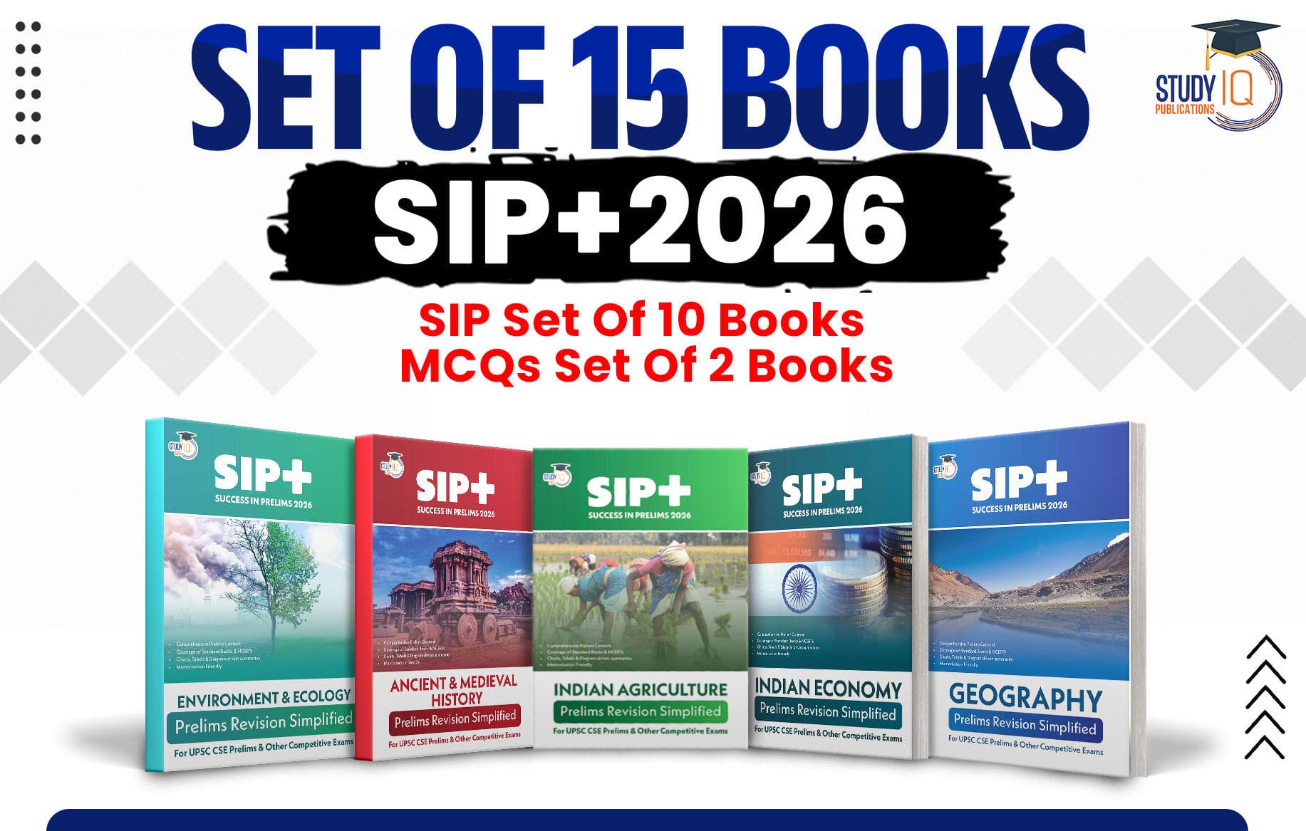 SIP+ 2026 (Set of 10) & 1000+ MCQs (Set of 5) Comprehensive Combo for Exam Success
