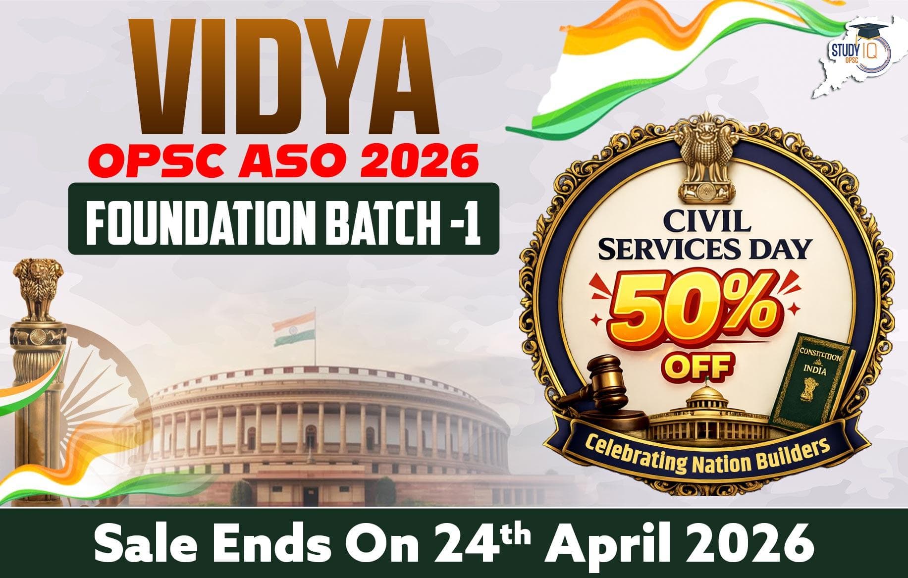 Vidya : OPSC ASO 2026 Foundation Batch