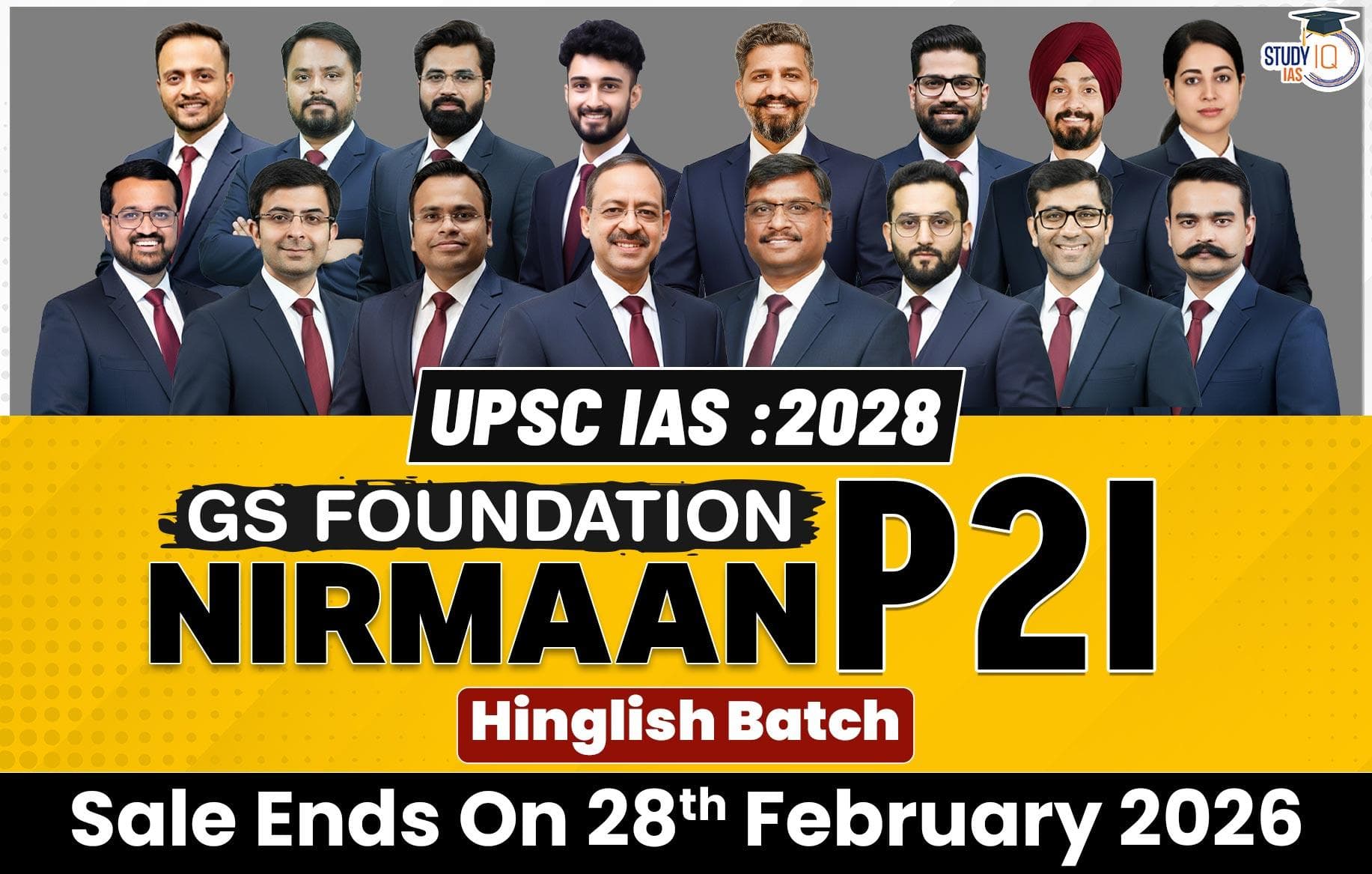 UPSC IAS Live GS P2I Foundation 2028 Nirmaan February Morning Batch (Platinum)