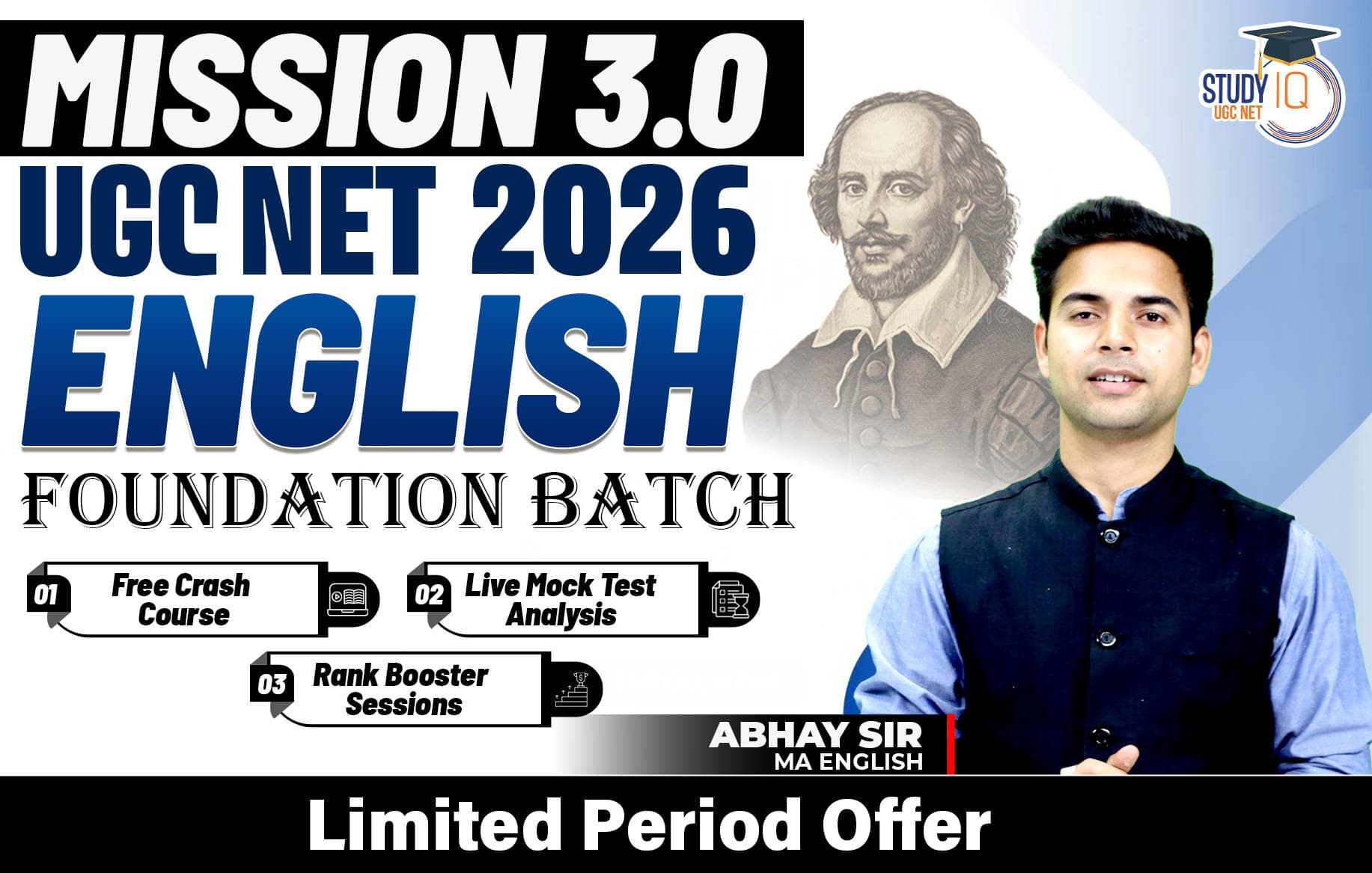 Mission JRF UGC NET 2026 English Foundation Batch 3.0