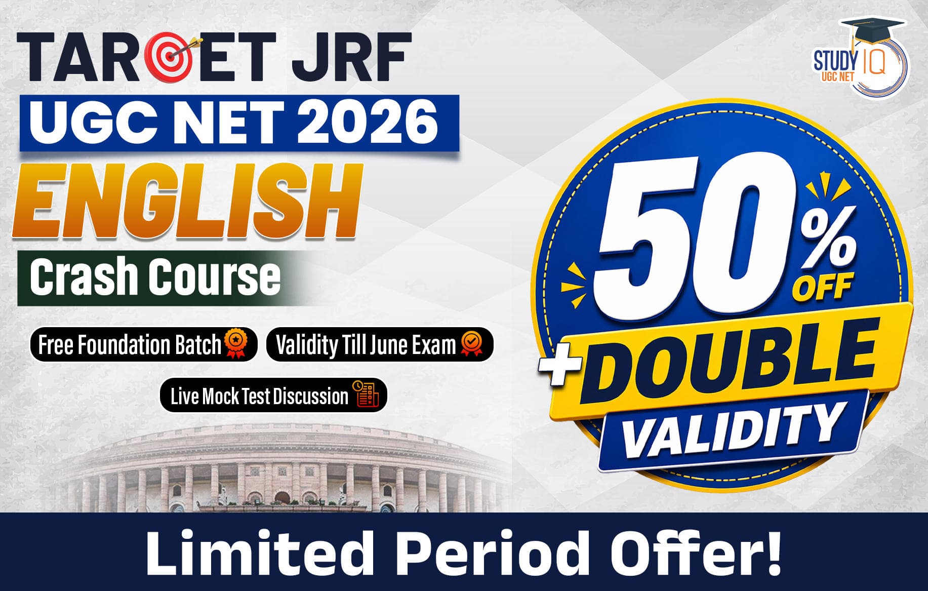 Mission JRF UGC NET 2026 English Foundation Batch 3.0
