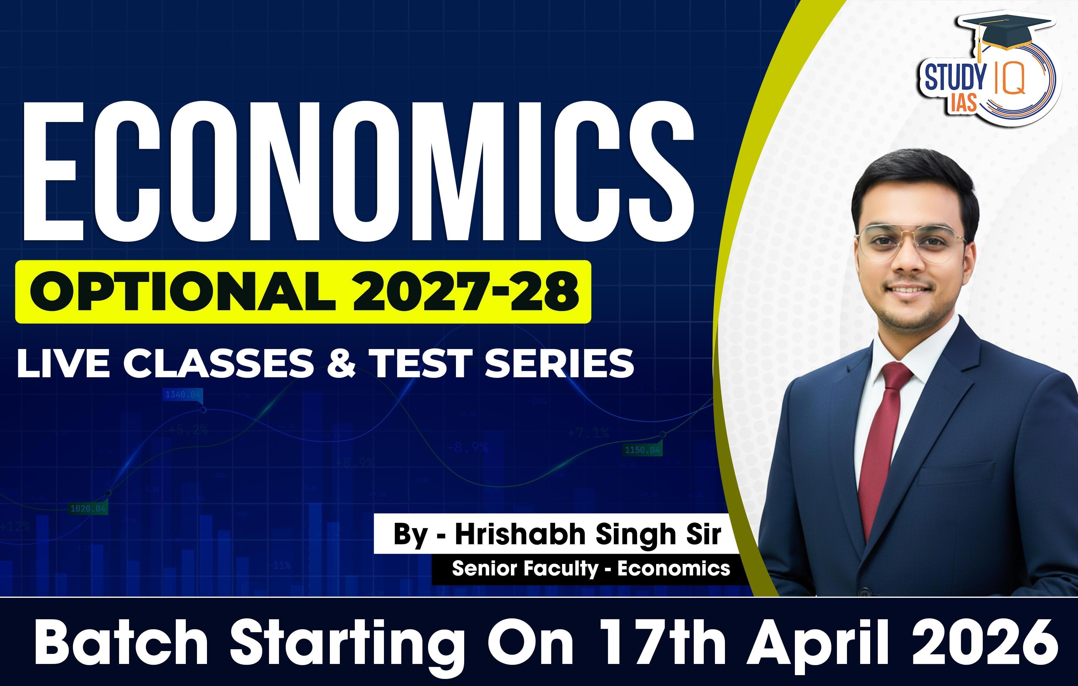 UPSC IAS (Mains) Economics Optional Live 2027-28 (Comprehensive) April Batch By Hrishabh Singh