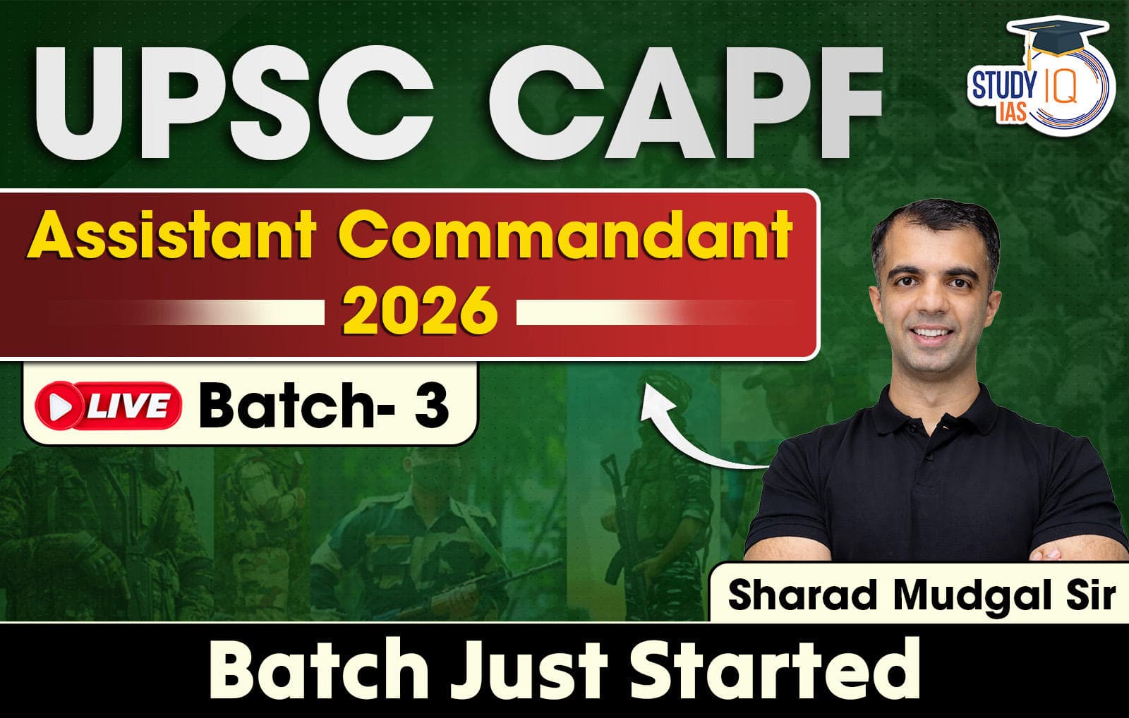 UPSC CAPF Assistant Commandant 2026 Live Batch 3