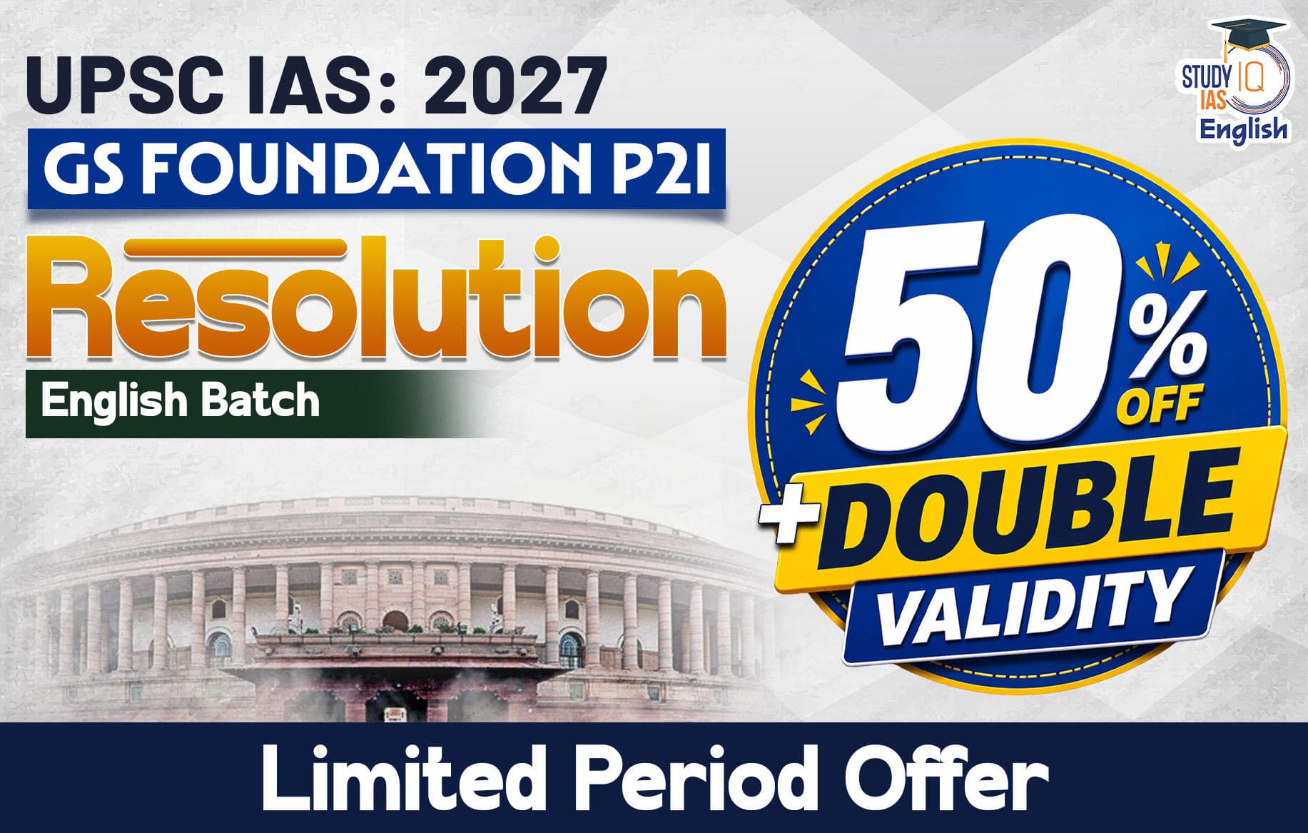 UPSC IAS Live GS P2I Foundation 2027 Resolution April Morning English Batch