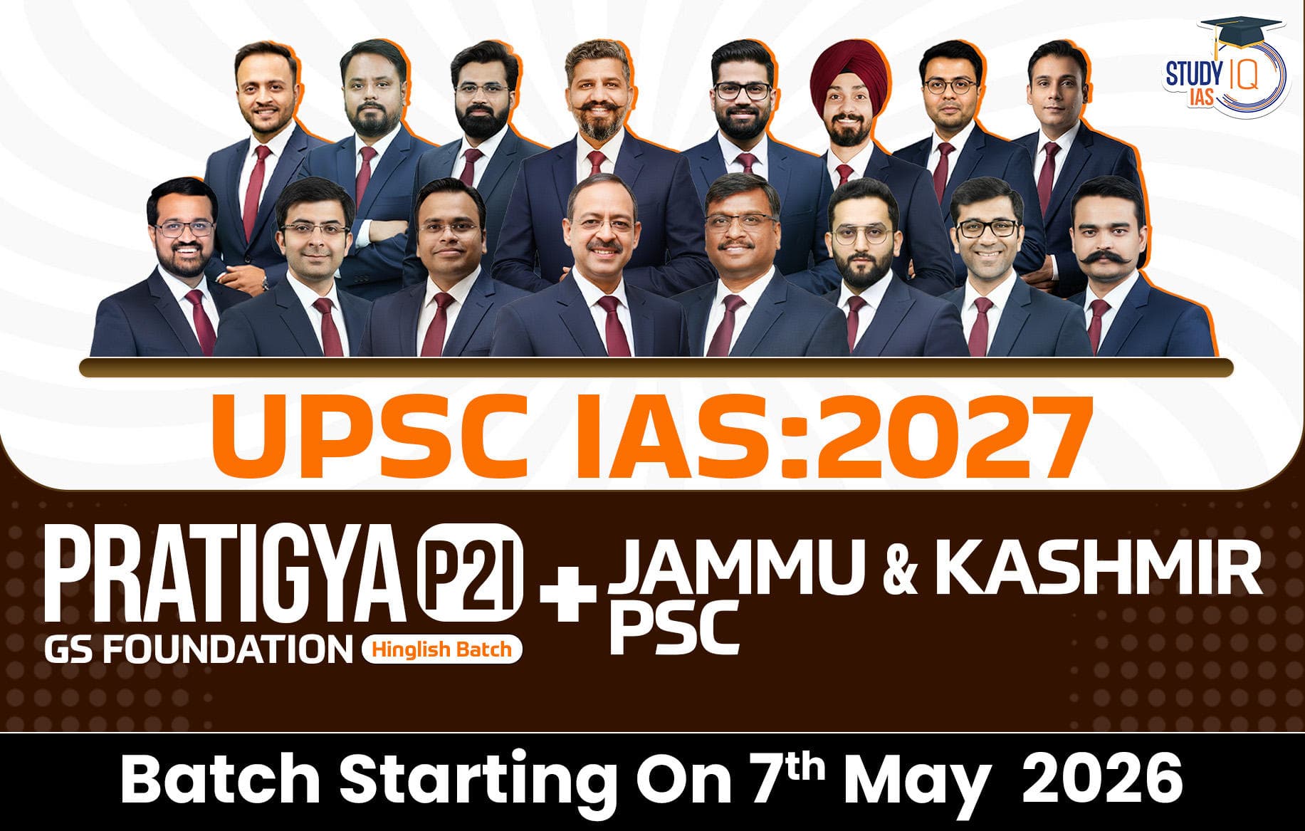 UPSC + JKPSC Live GS P2I Foundation 2027 Pratigya May Batch