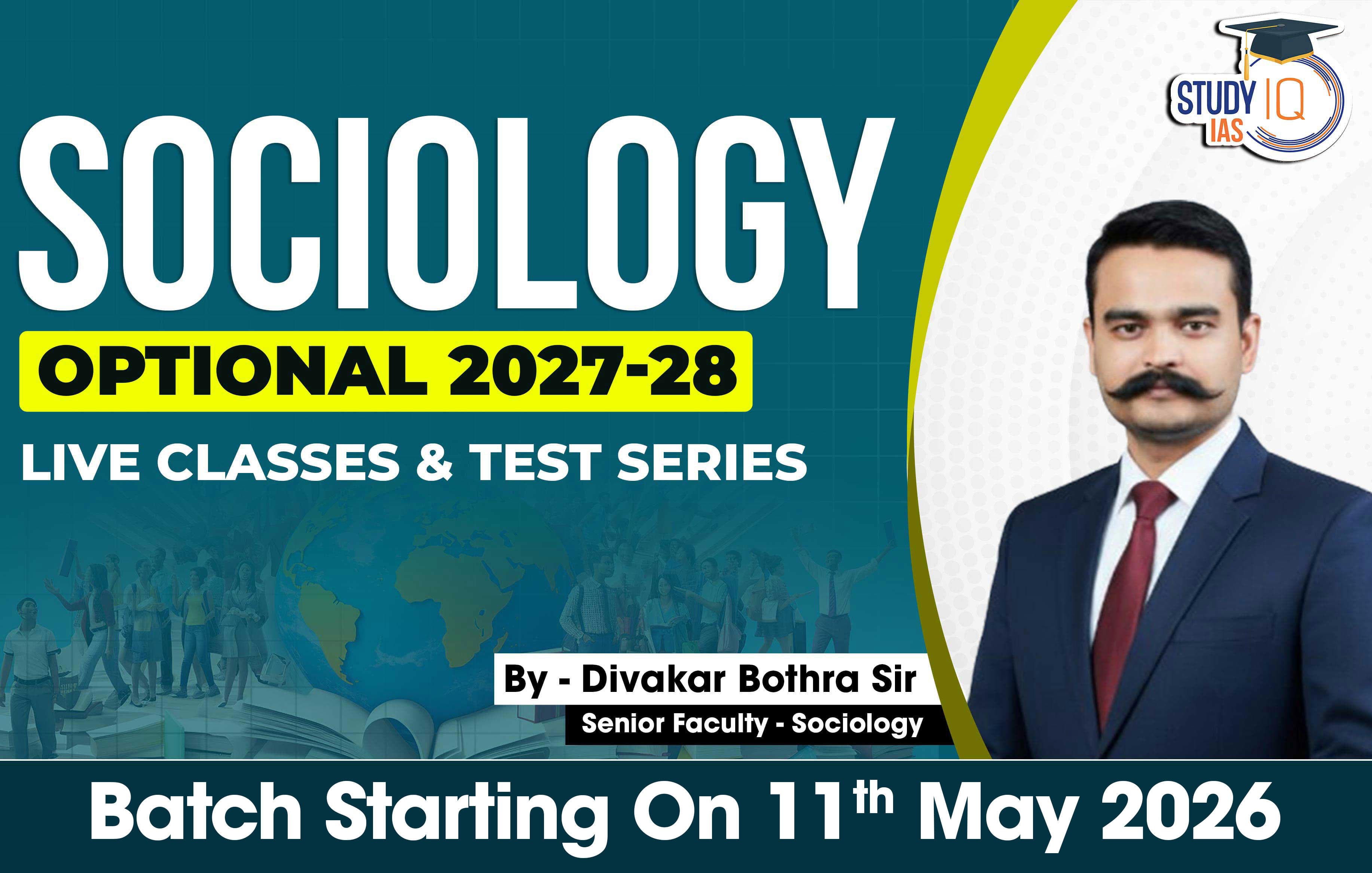 UPSC IAS (Mains) Sociology Optional Live 2027-28 (Comprehensive) May Batch By Divakar Bothra