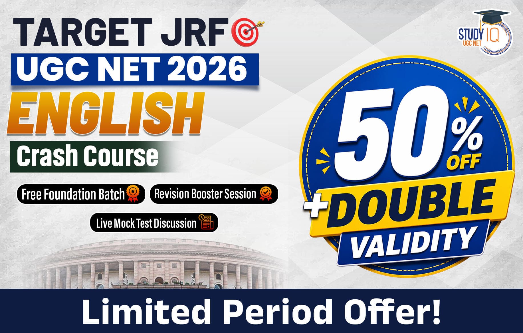 Target JRF English Crash Course UGC NET 2026