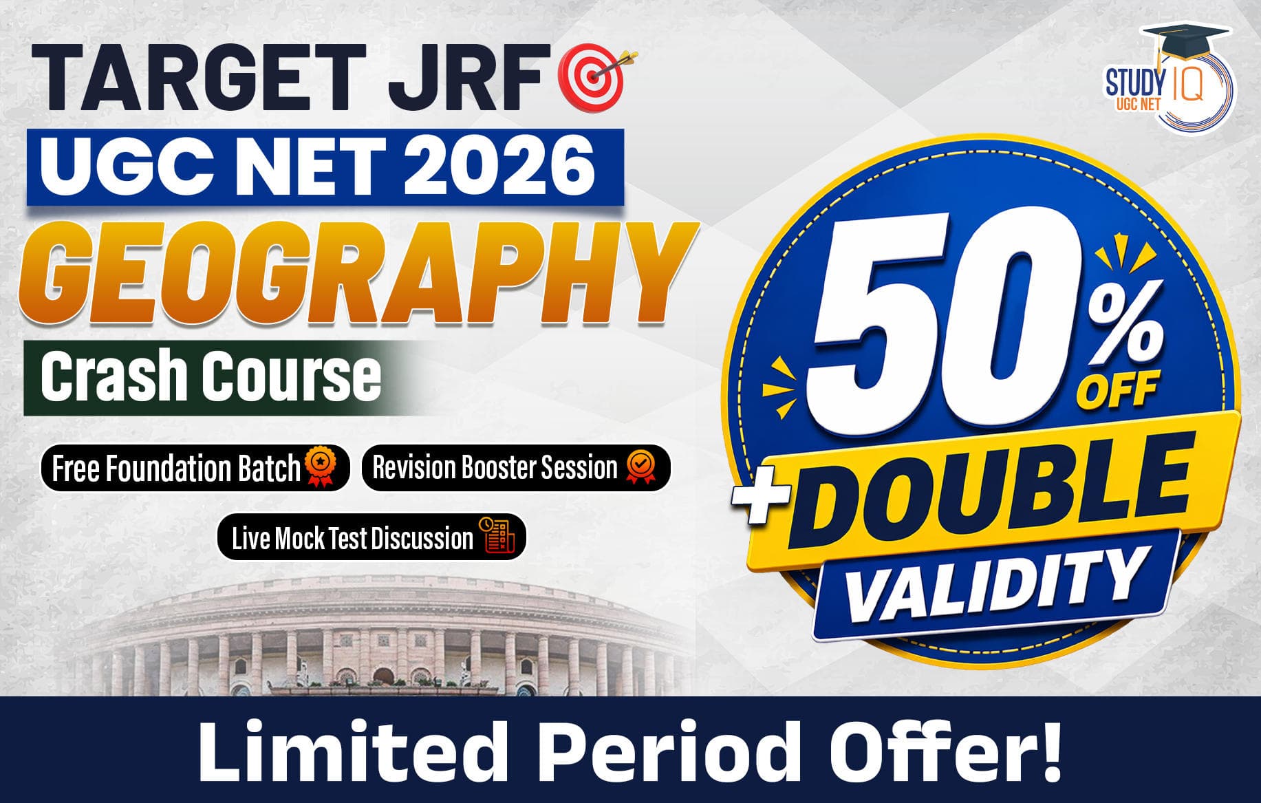 Target JRF Geography Crash Course UGC NET 2026