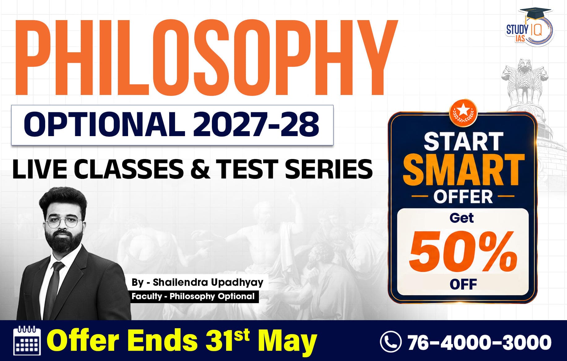 UPSC IAS (Mains) Philosophy Optional Live 2027-28 (Comprehensive) June Batch By Shailendra Upadhyay