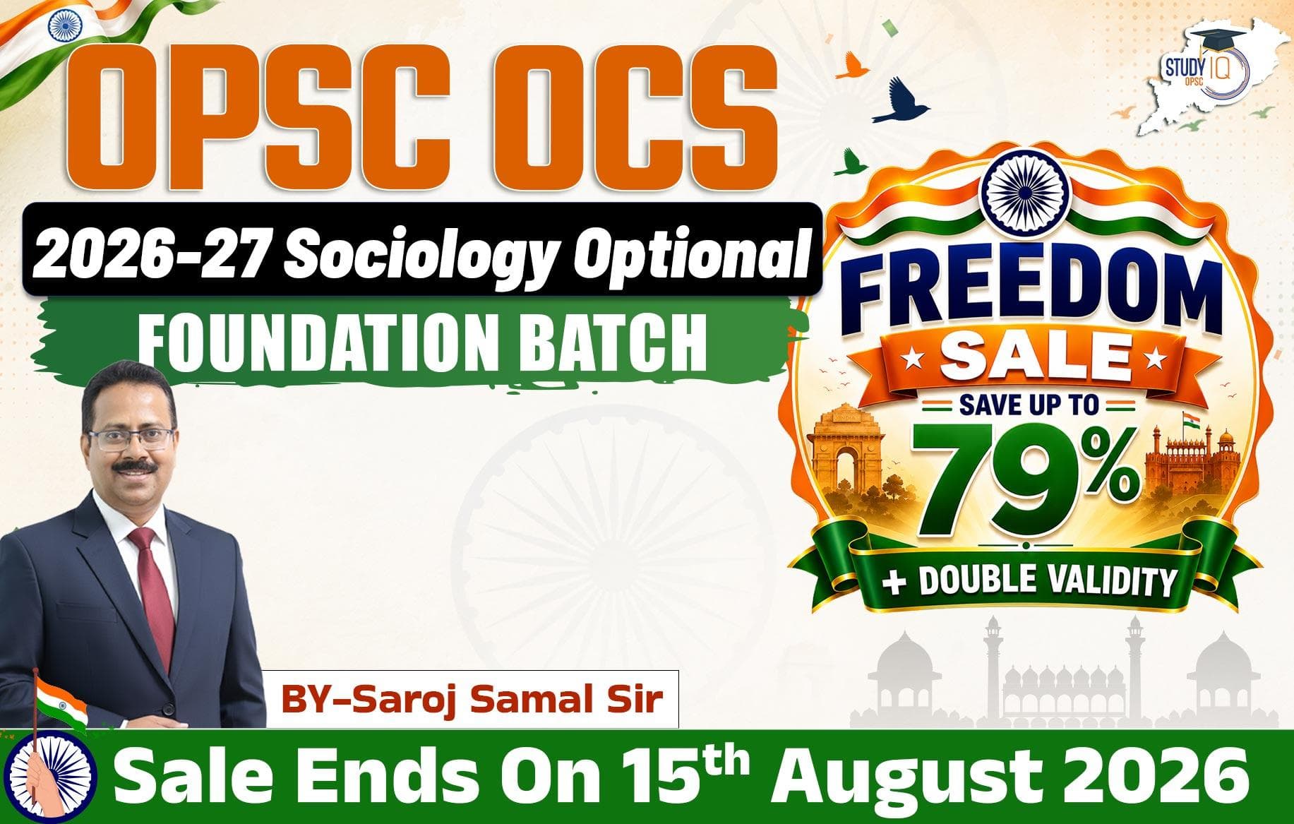 OPSC OCS Sociology Optional Foundation Batch 2026-2027 by Saroj Sir