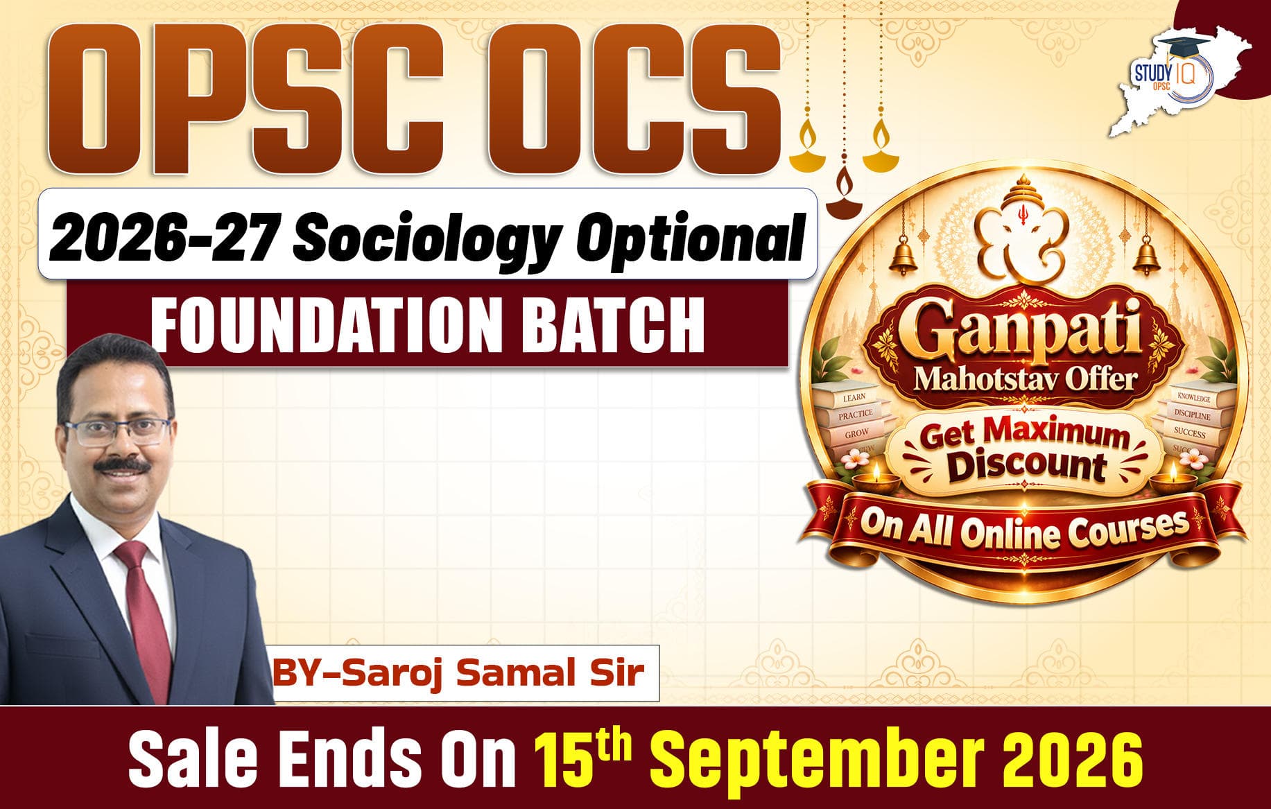 OPSC OCS Sociology Optional Foundation Batch 2026-2027 by Saroj Sir