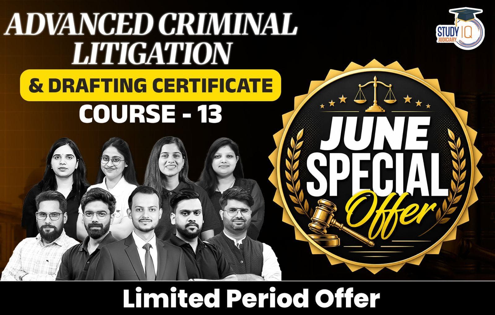 Advanced Criminal Litigation & Drafting Certificate Course 13.0