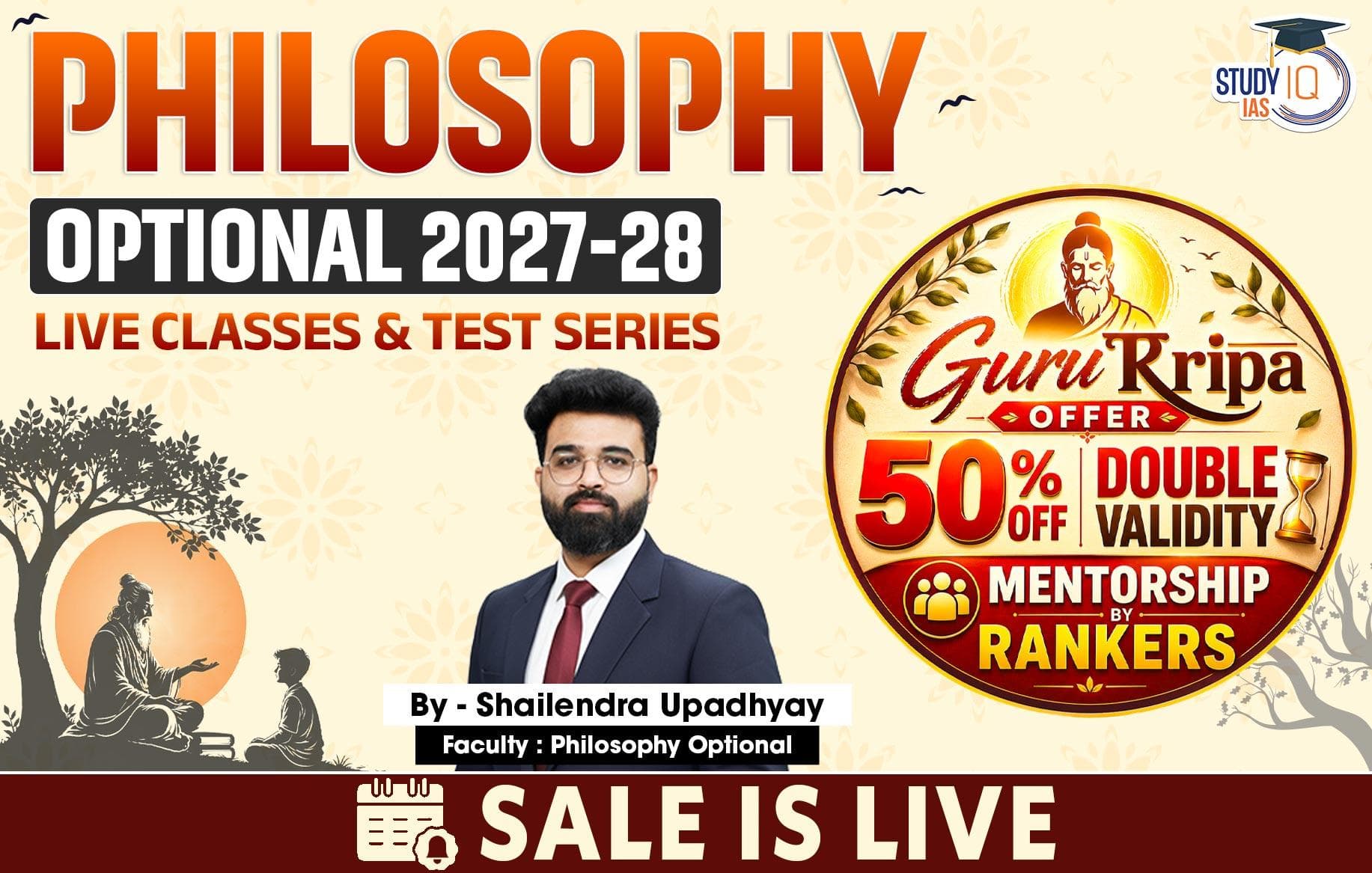 UPSC IAS (Mains) Philosophy Optional Live 2027-28 (Comprehensive) July Batch By Shailendra Upadhyay
