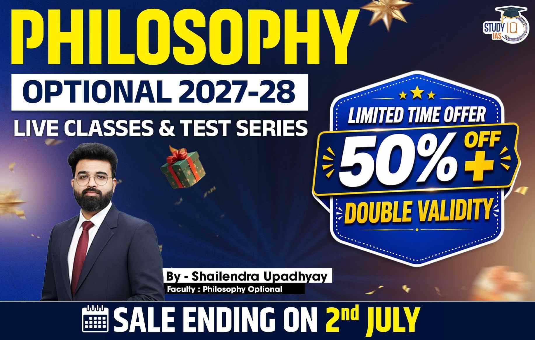 UPSC IAS (Mains) Philosophy Optional Live 2027-28 (Comprehensive) July Batch By Shailendra Upadhyay