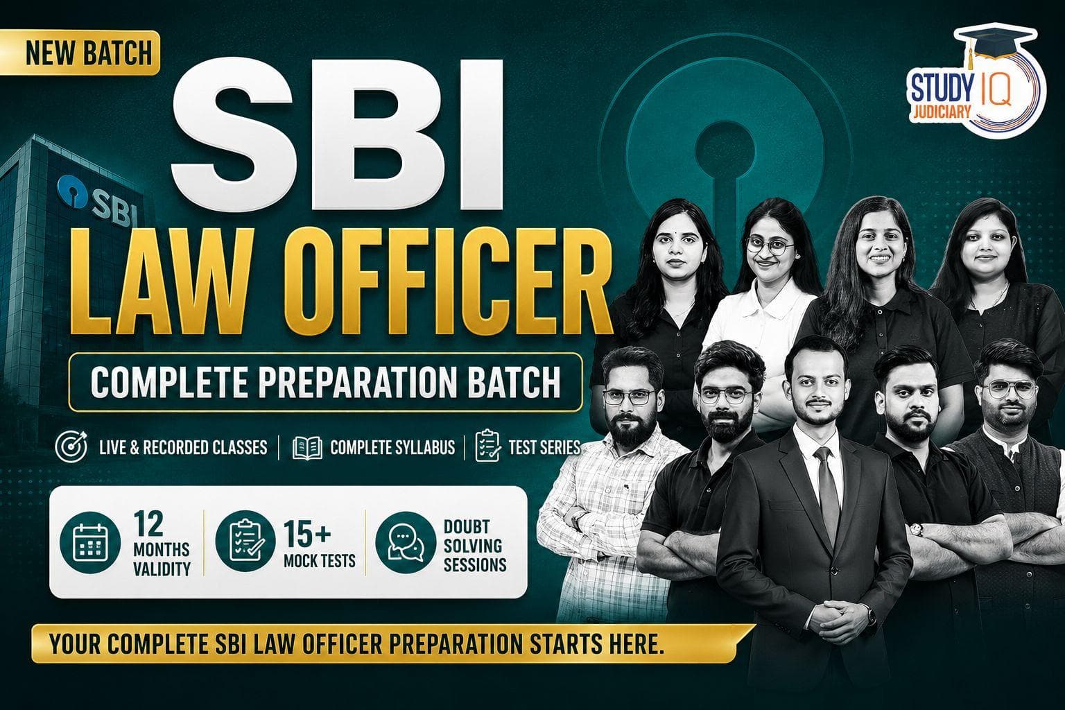 SBI Law Officer Batch