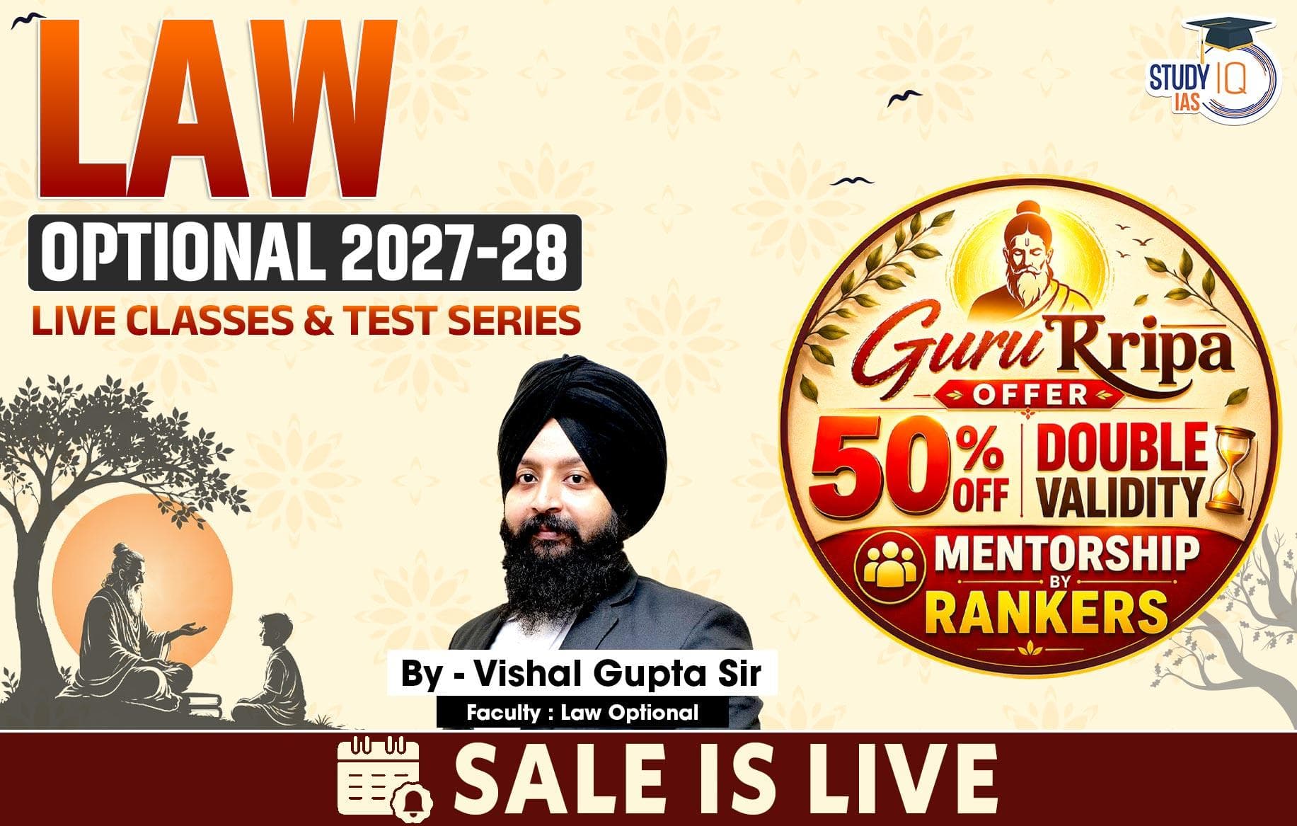 UPSC IAS (Mains) Law Optional Live 2027-28 July Batch By Vishal Gupta