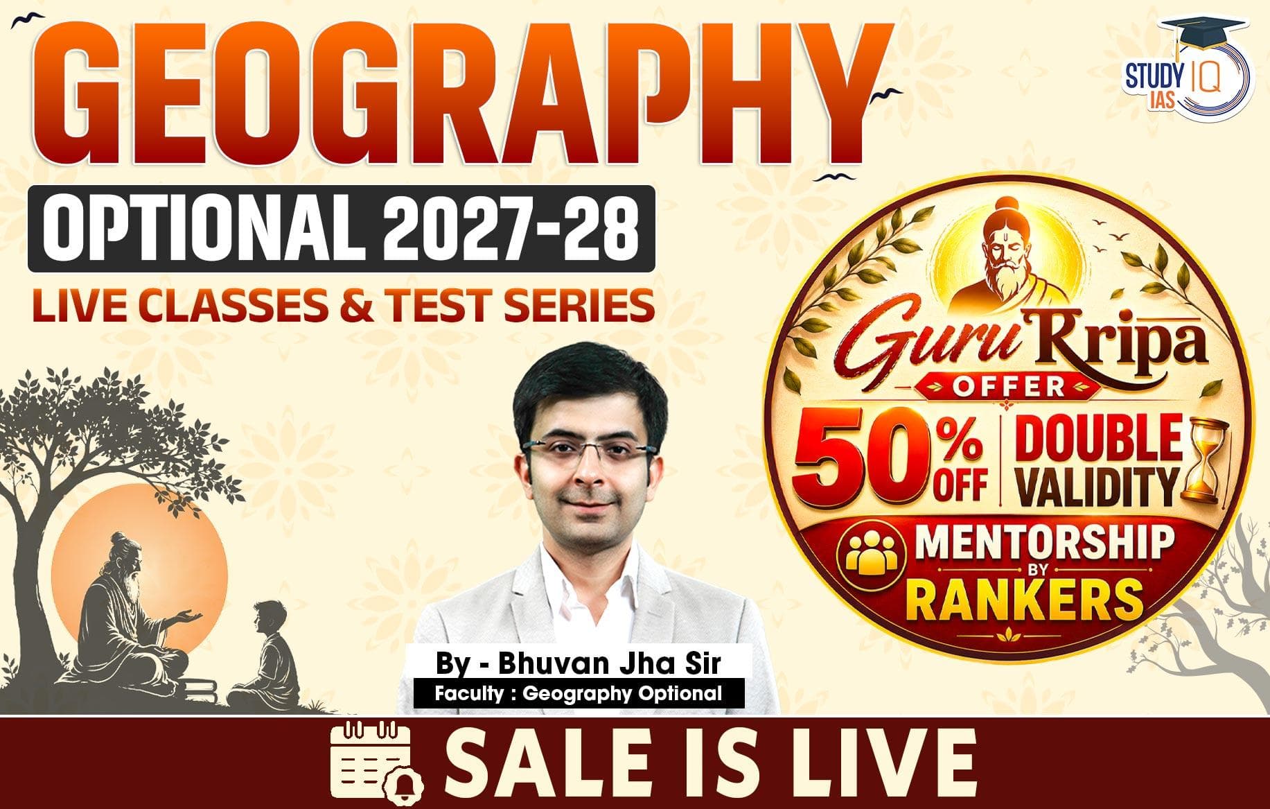 UPSC IAS (Mains) Geography Optional Live 2027-28 (Comprehensive) July Batch By Bhuvan Jha