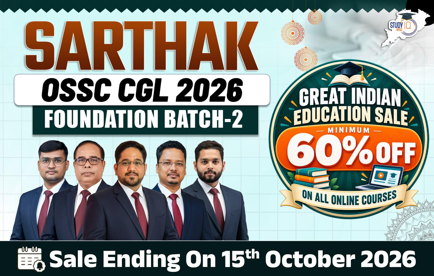 Sarthak OSSC CGL 2026 Foundation Batch 2