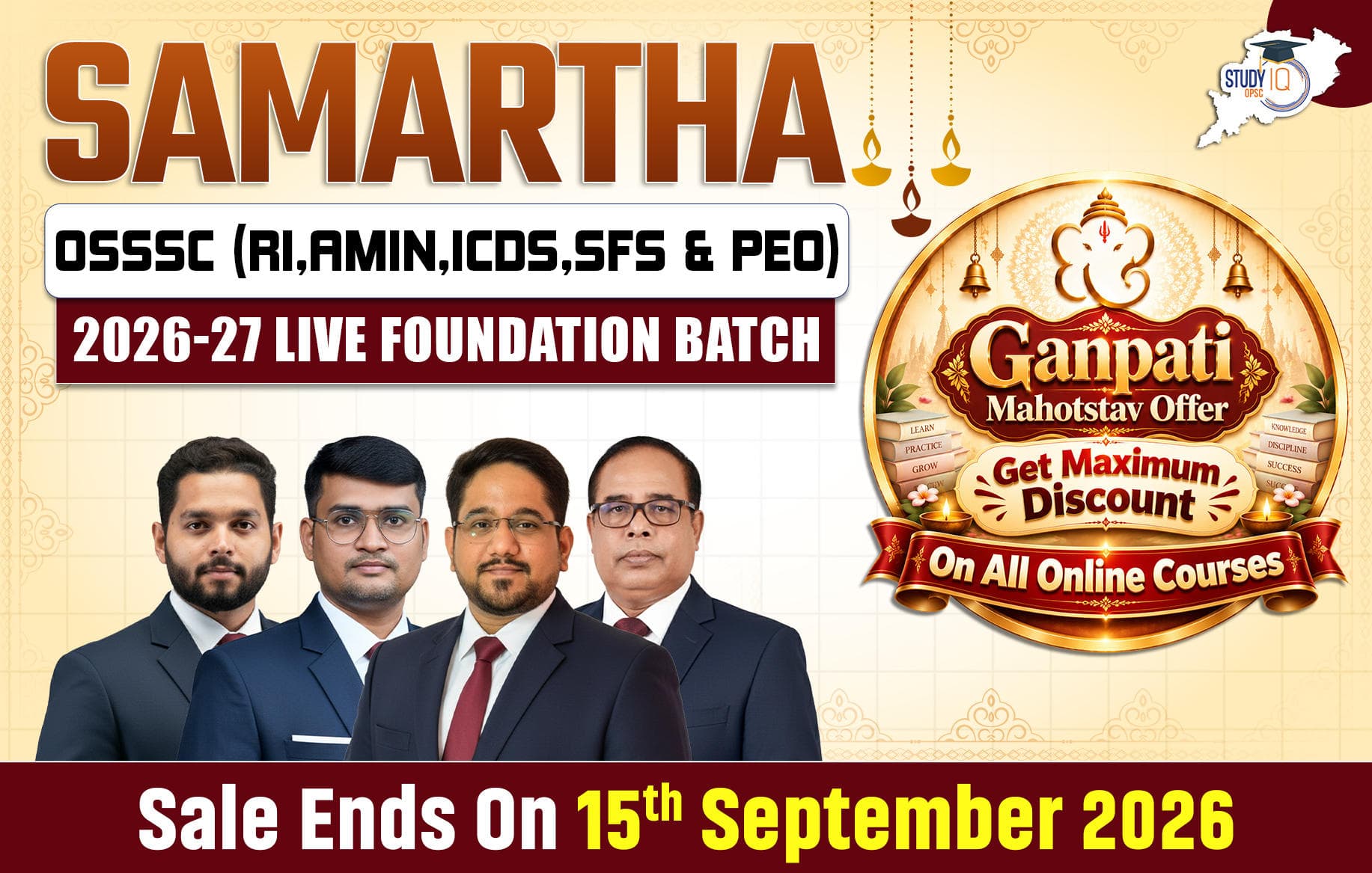 Samartha: OSSSC (RI,Amin,ICDS,SFS & PEO) 2026-27 Live Foundation Batch