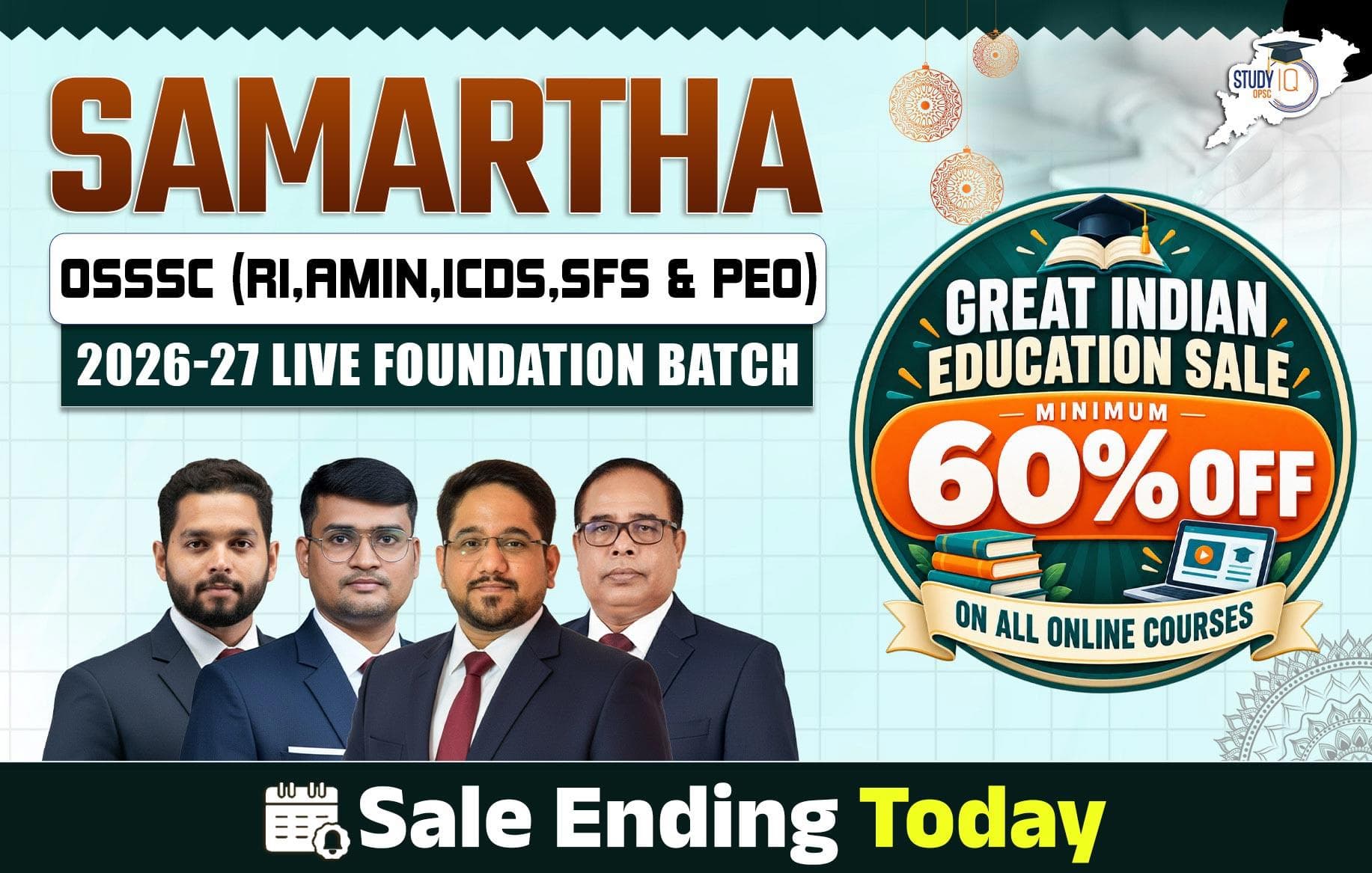 Samartha: OSSSC (RI,Amin,ICDS,SFS & PEO) 2026-27 Live Foundation Batch