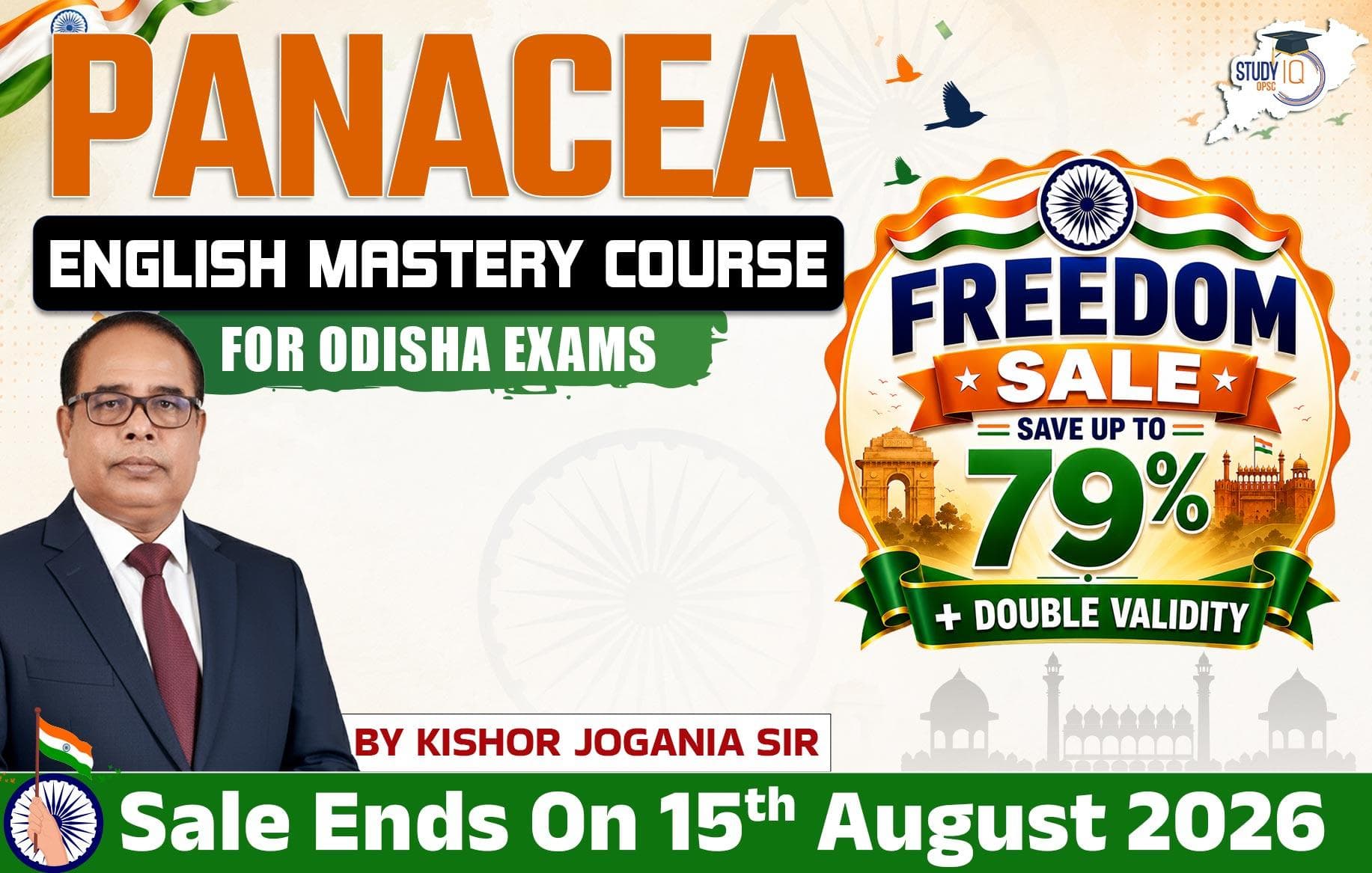 Panacea: English Mastery Course for Odisha Exams by Kishor Jogania Sir