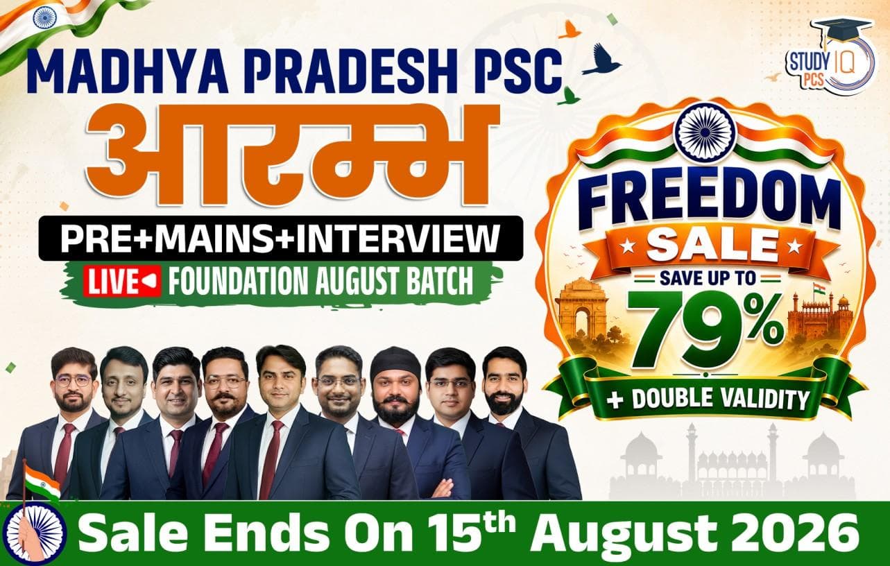 Madhya Pradesh PSC (Pre + Mains) Aarambh Live Foundation August Batch