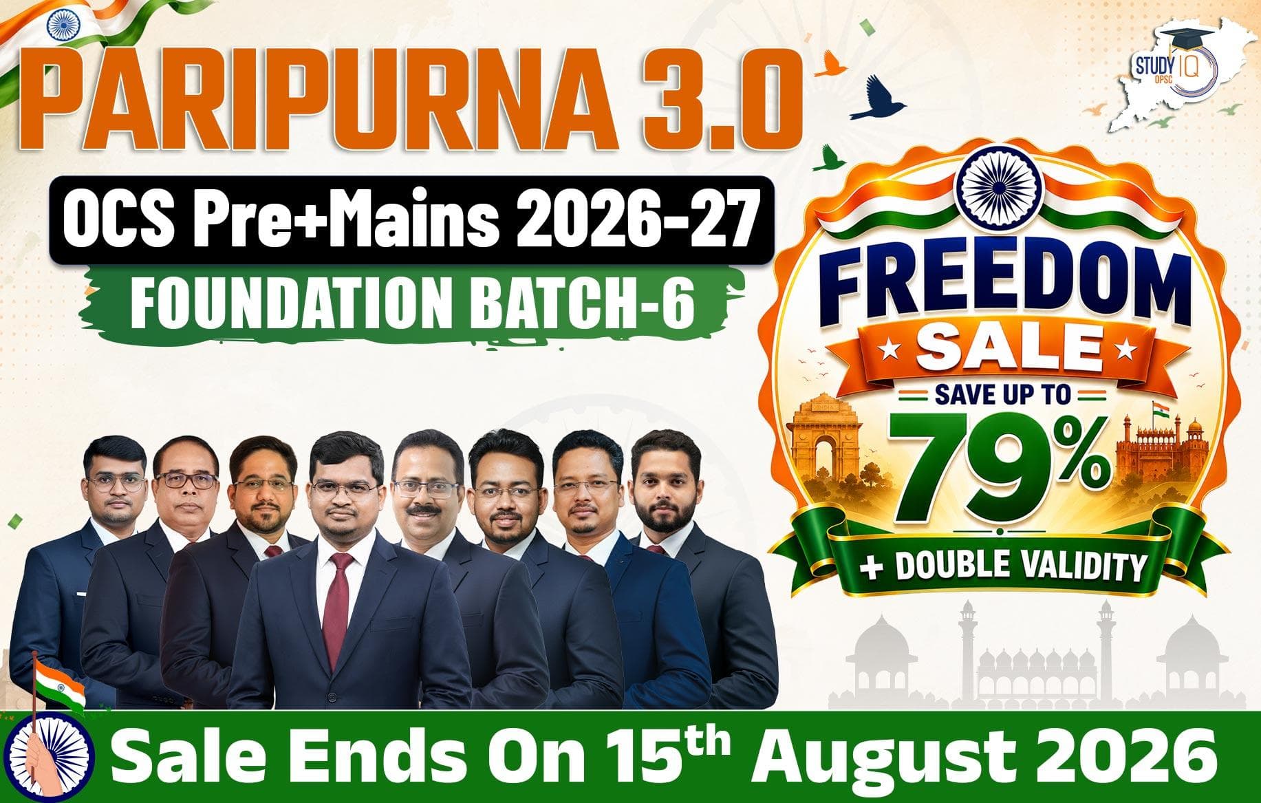 Paripurna 3.0: OPSC OCS 2026-2027 (Pre + Mains) Foundation Batch 6