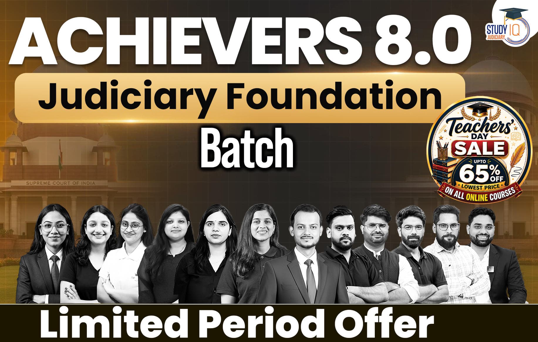 Achievers Judiciary Live Foundation Batch 8 (Gold)