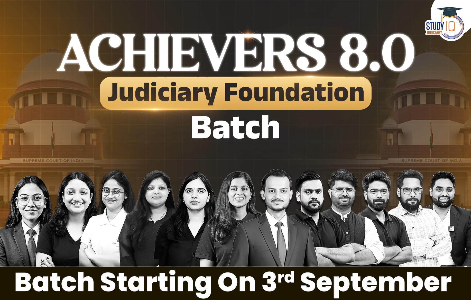 Achievers Judiciary Live Foundation Batch 8 (Gold)