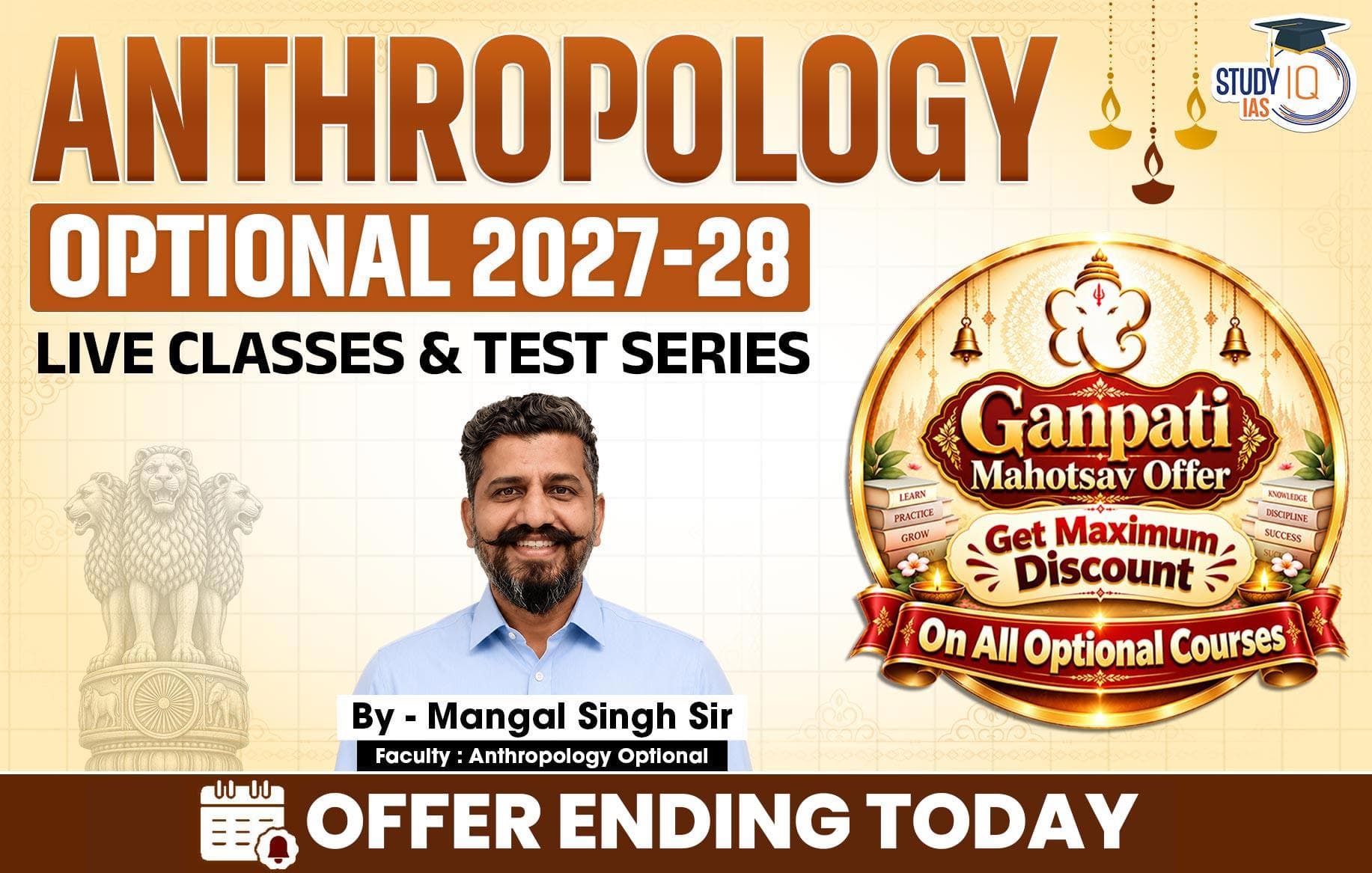 UPSC IAS (Mains) Anthropology Optional Live 2027-28 (Comprehensive) September Batch By Mangal Singh