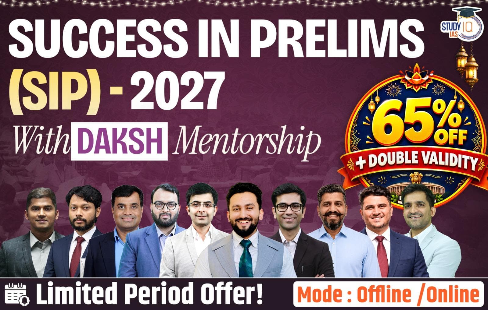 Success In Prelims (SIP) 2027 With Daksh Mentorship