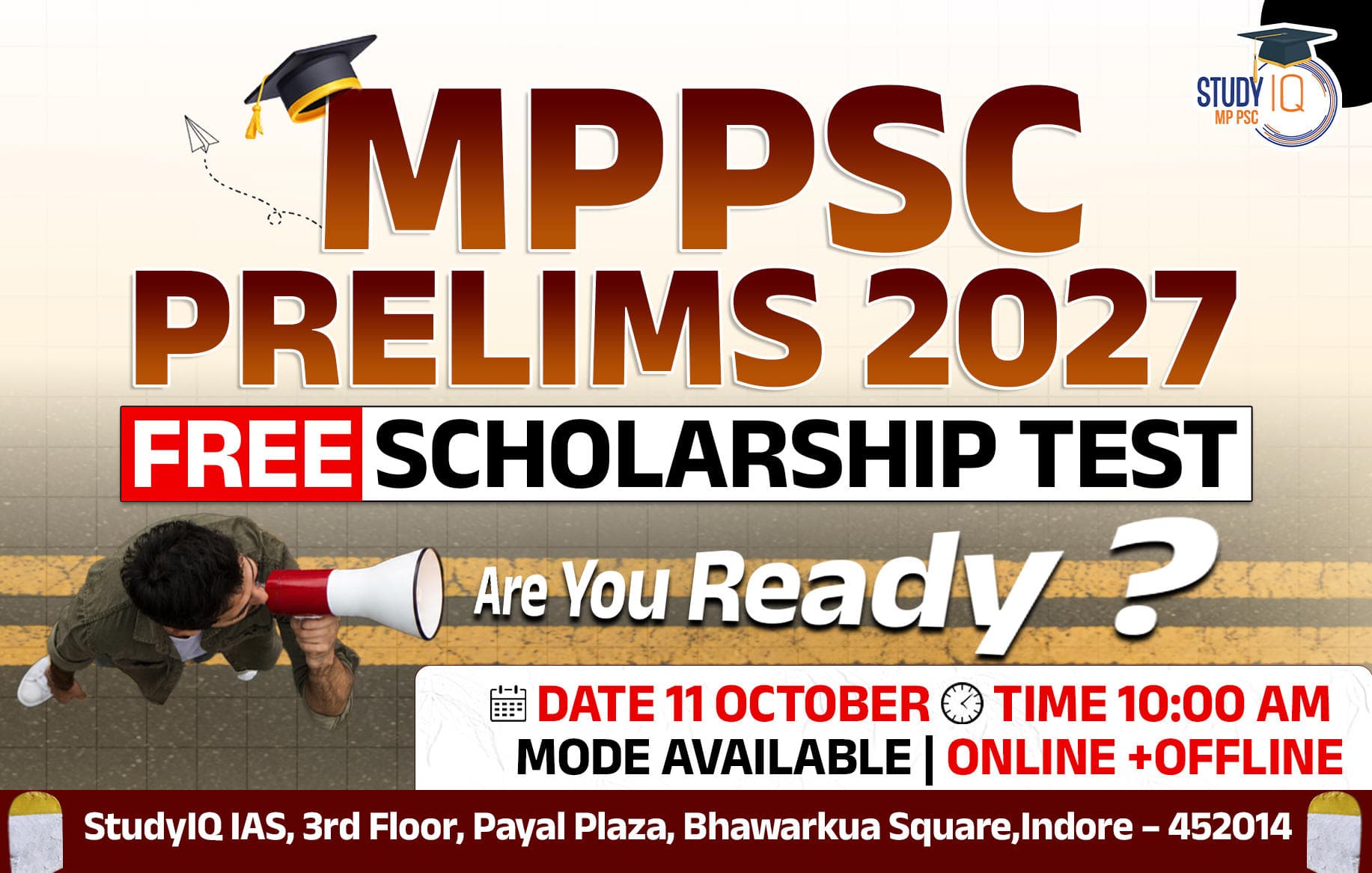 MPPSC Prelims 2027 : Free Scholarship Test