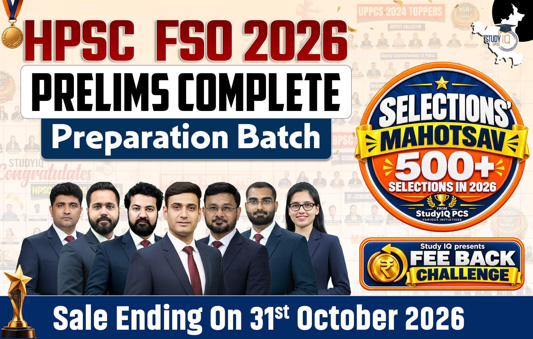 HPSC FSO 2026 Prelims Complete Preparation Batch