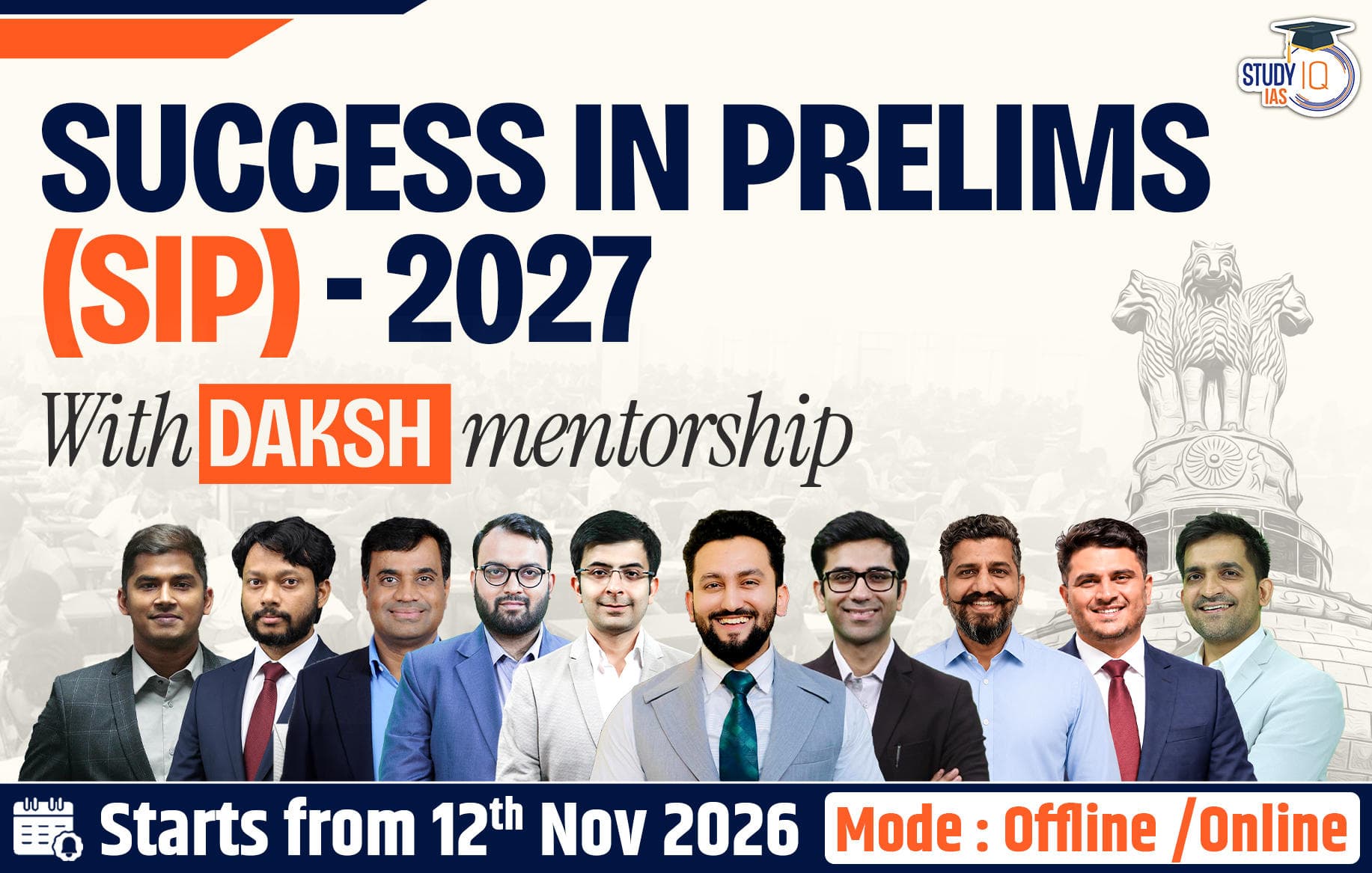 Success In Prelims (SIP) With Daksh Mentorship Hinglish Target 2027 (GSF-UPSC-AF01)-ORN