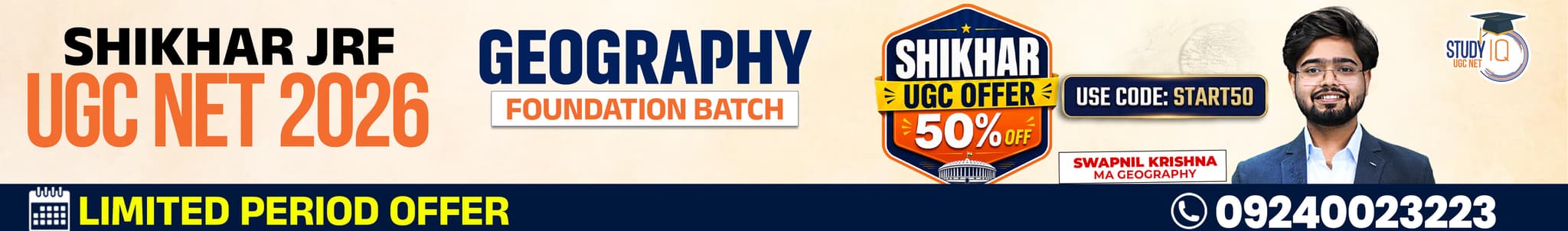 Shikhar JRF UGC NET DEC 2026 Geography Foundation Batch