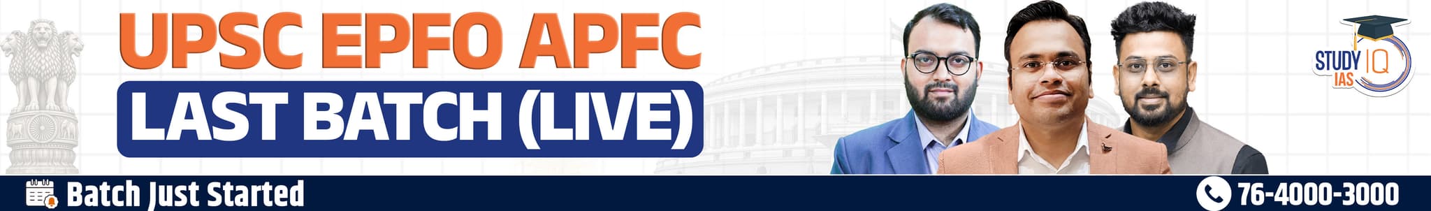 UPSC EPFO APFC LIVE Last Batch
