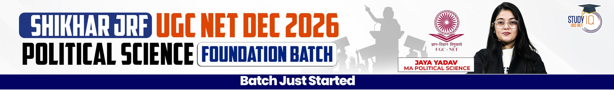 Shikhar JRF UGC NET DEC 2026 Political Science Foundation Batch