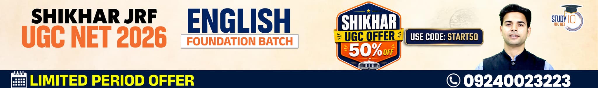 Shikhar JRF UGC NET DEC 2026 English Foundation Batch