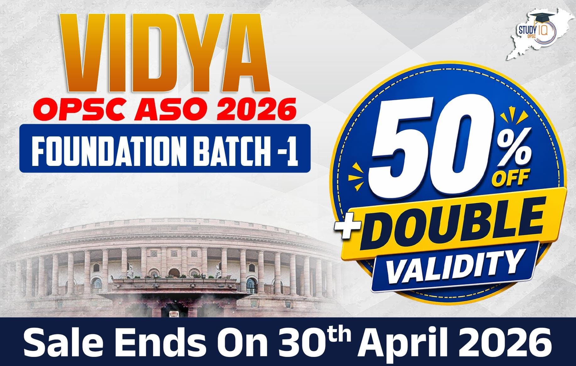 Vidya : OPSC ASO 2026 Foundation Batch