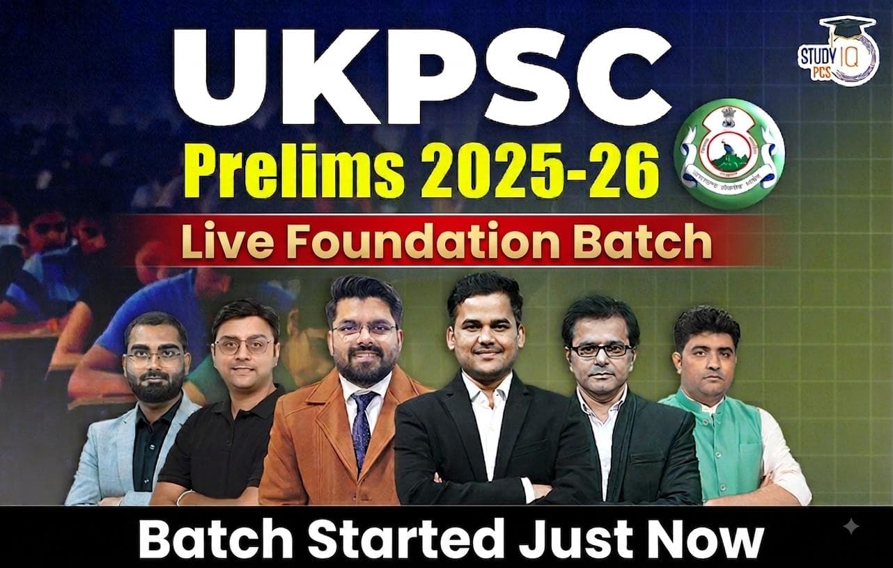 UKPSC Prelims 2025-26 Live Foundation Course-2