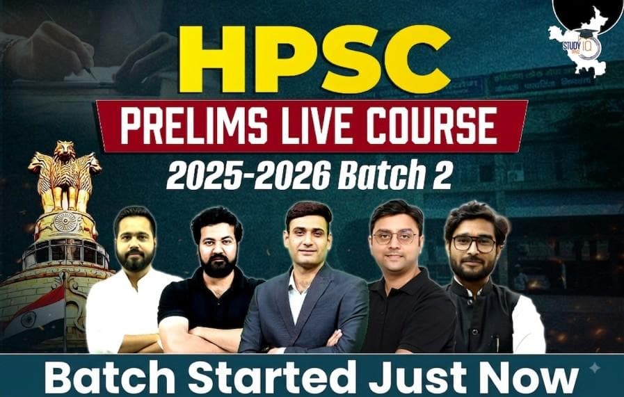 HPSC HCS Prelims 2025-26 Live Course-2 (Gold)