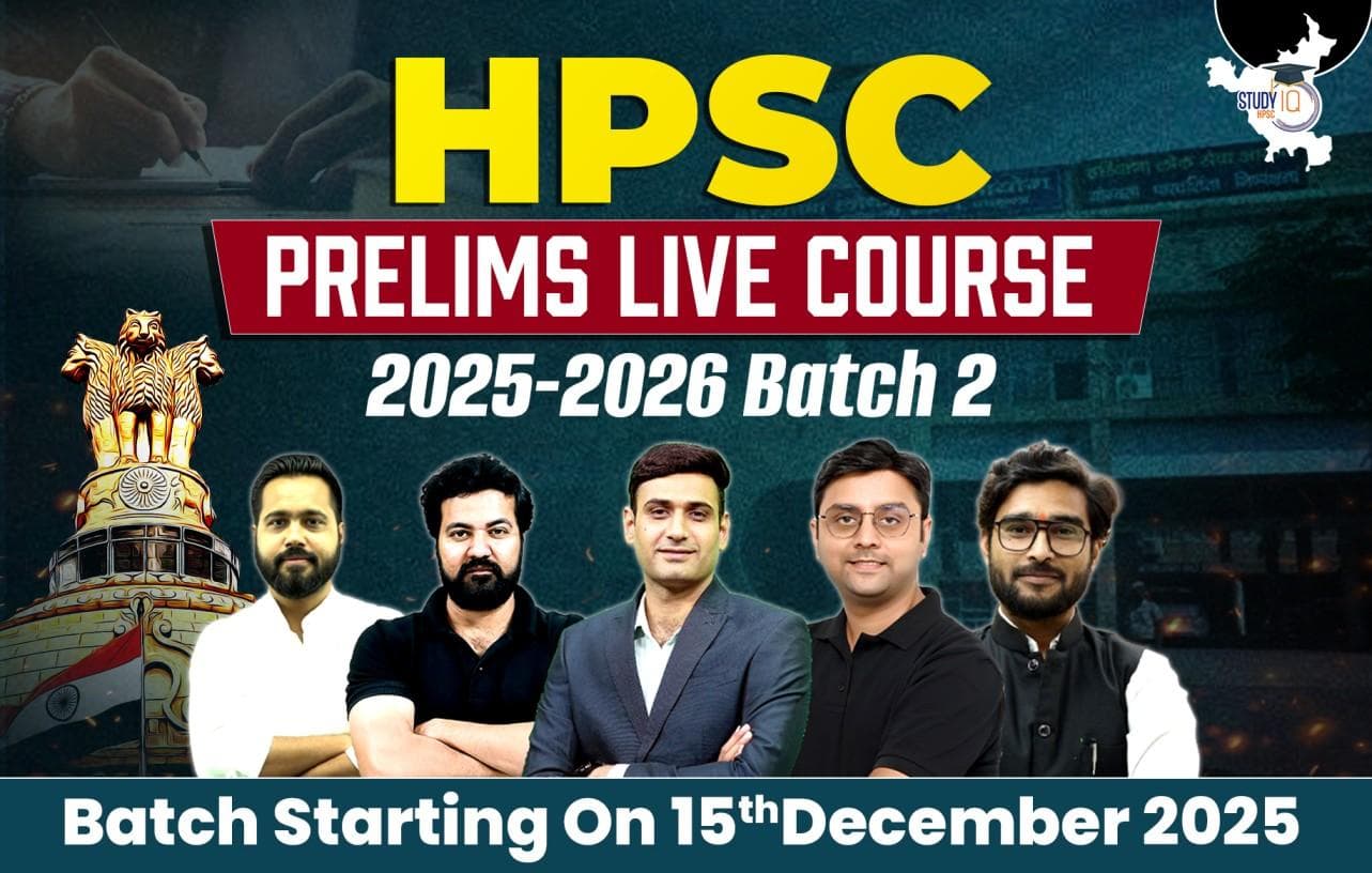 HPSC HCS Prelims 2025-26 Live Course-2