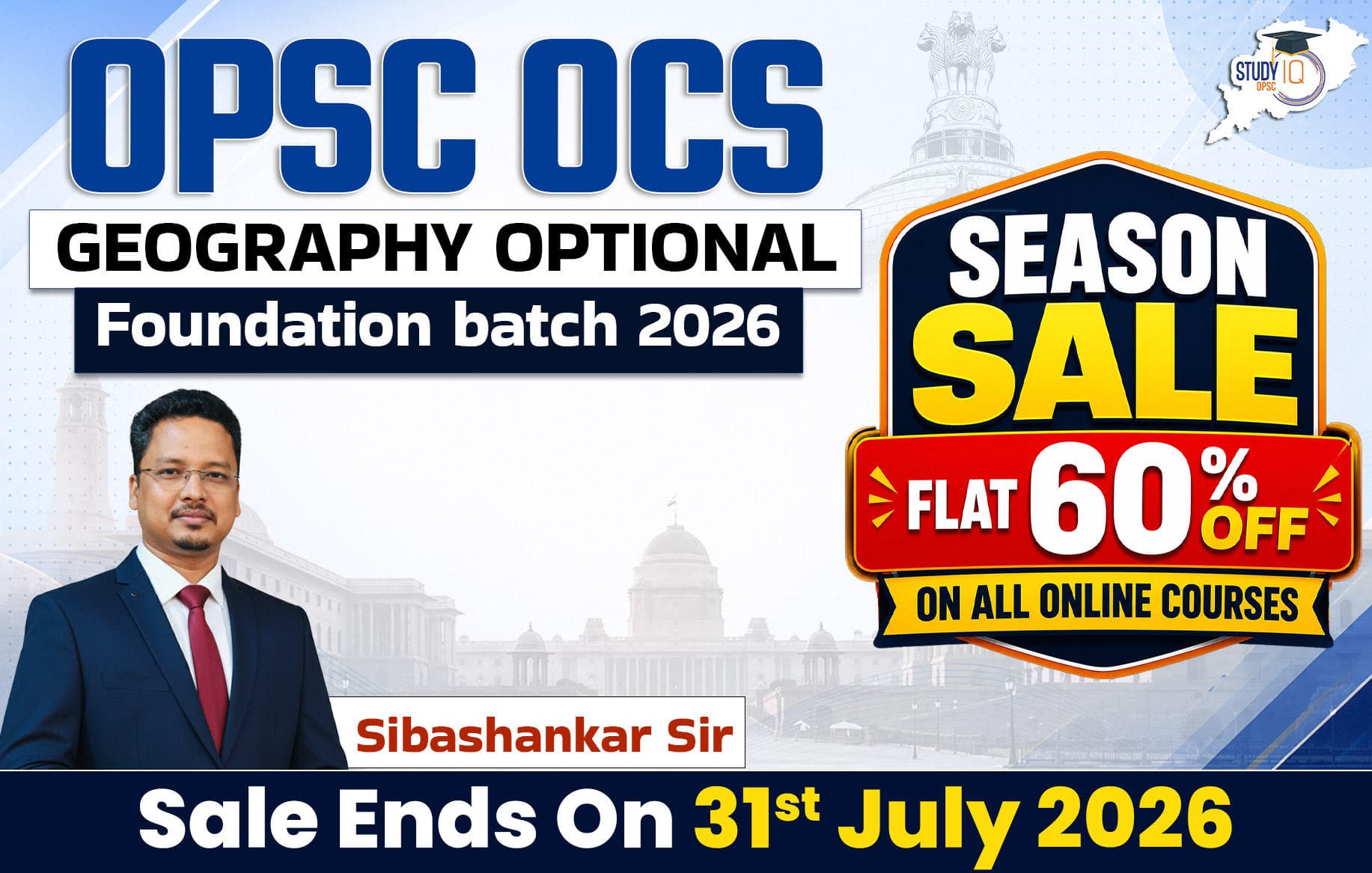 OPSC OCS Geography Optional Foundation Batch 2025-2026 by Sibasankar Hazra Sir