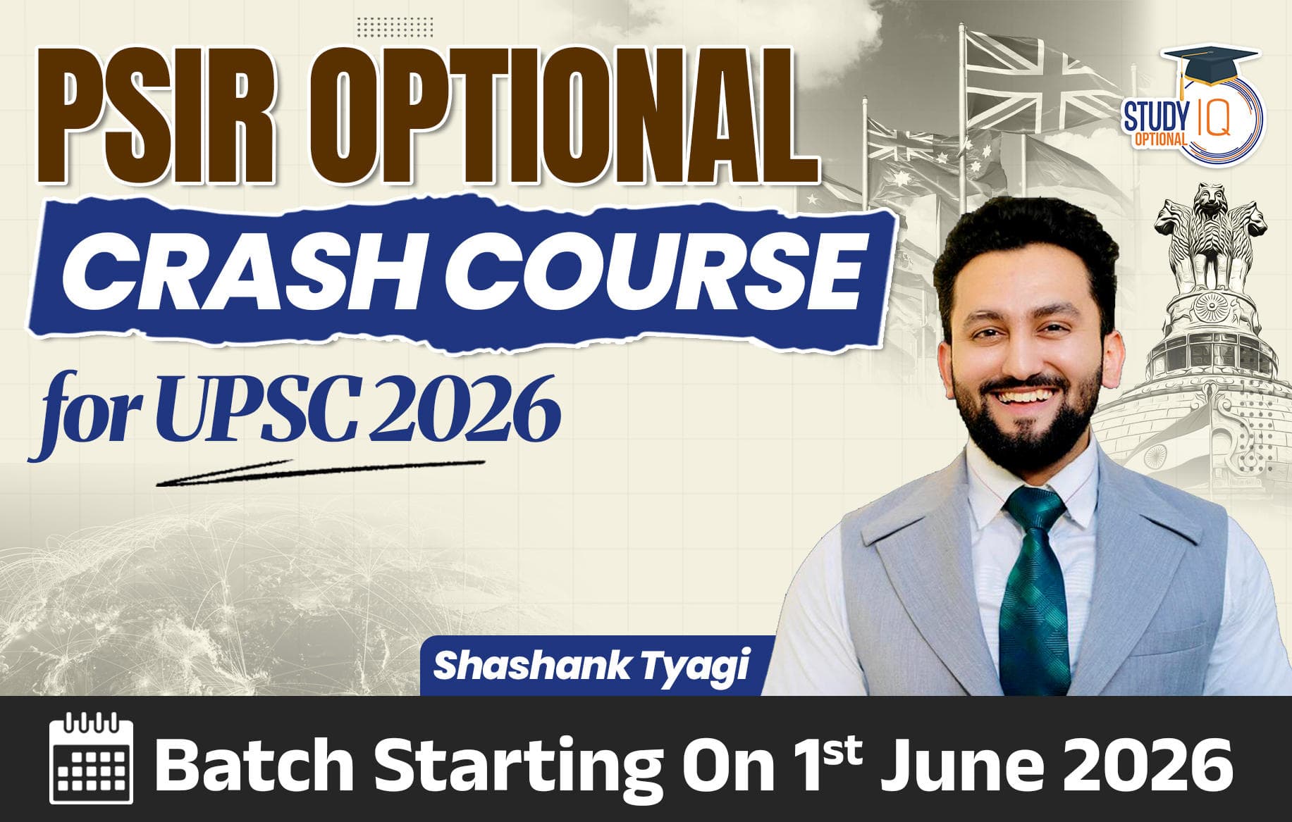 PSIR Optional 2026 Crash Course By Shashank Tyagi