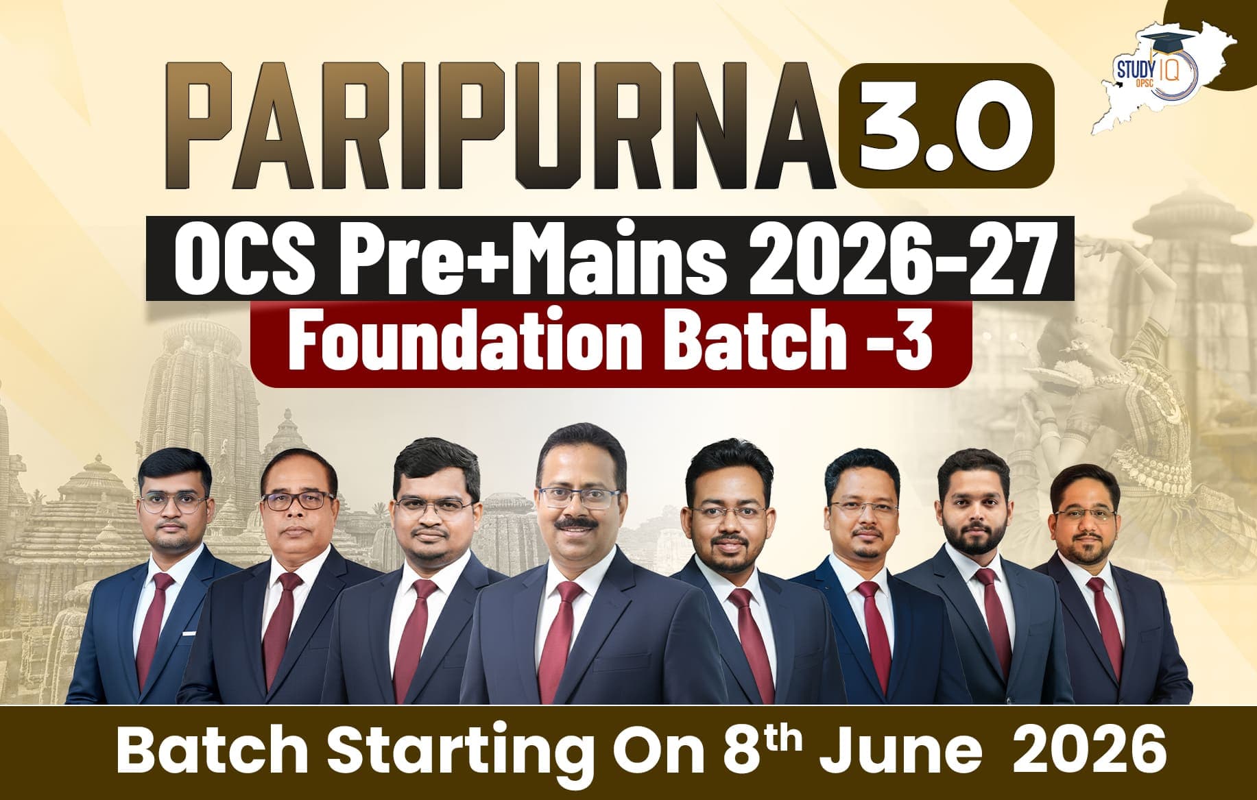 Paripurna 3.0: OPSC OCS 2025-2026 (Pre + Mains) Foundation Batch 3 (Gold)