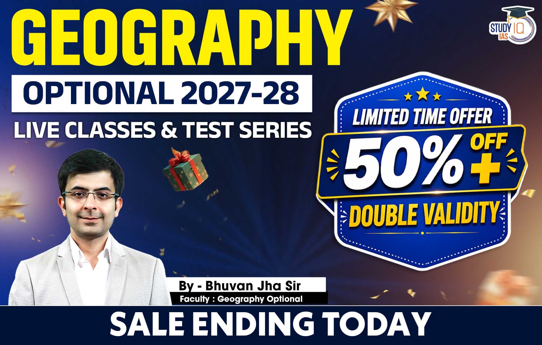 UPSC IAS (Mains) Geography Optional Live 2027-28 (Comprehensive) June Batch By Bhuvan Jha