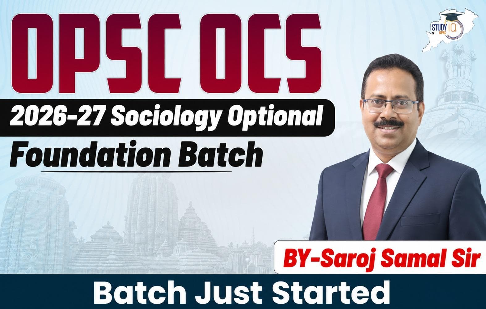 OPSC OCS Sociology Optional Foundation Batch 2026-2027 by Saroj Sir