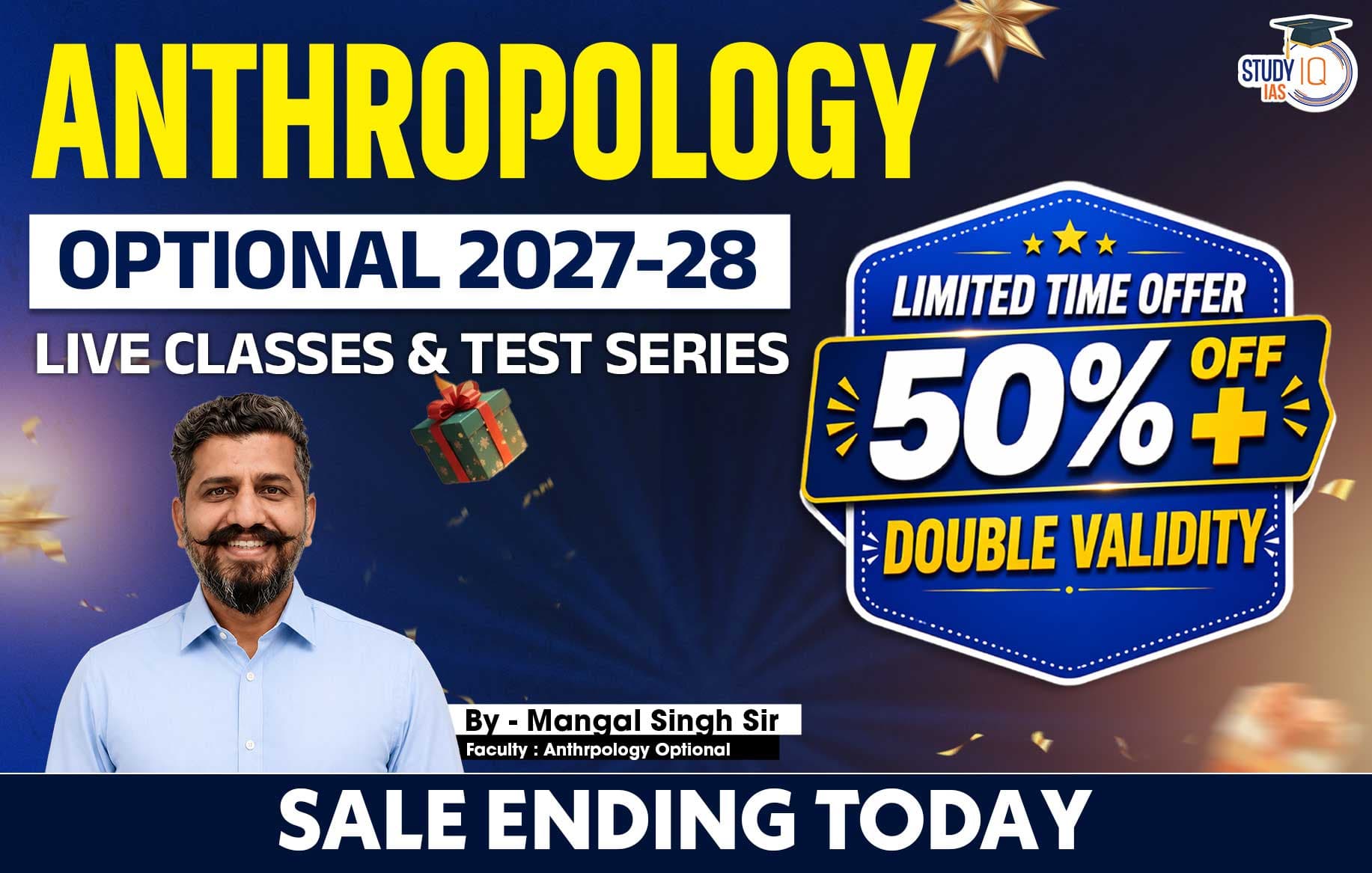 UPSC IAS (Mains) Anthropology Optional Live 2027-28 (Comprehensive) June Batch 2 By Mangal Singh