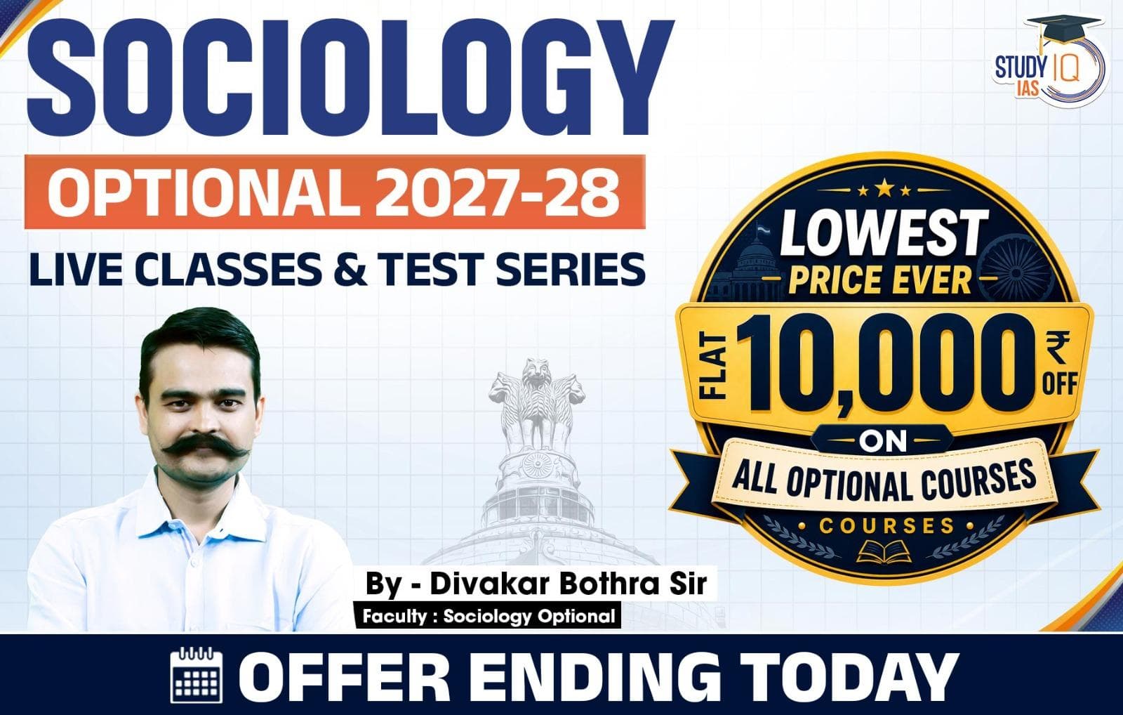 UPSC IAS (Mains) Sociology Optional Live 2027-28 (Comprehensive) July Batch By Divakar Bothra