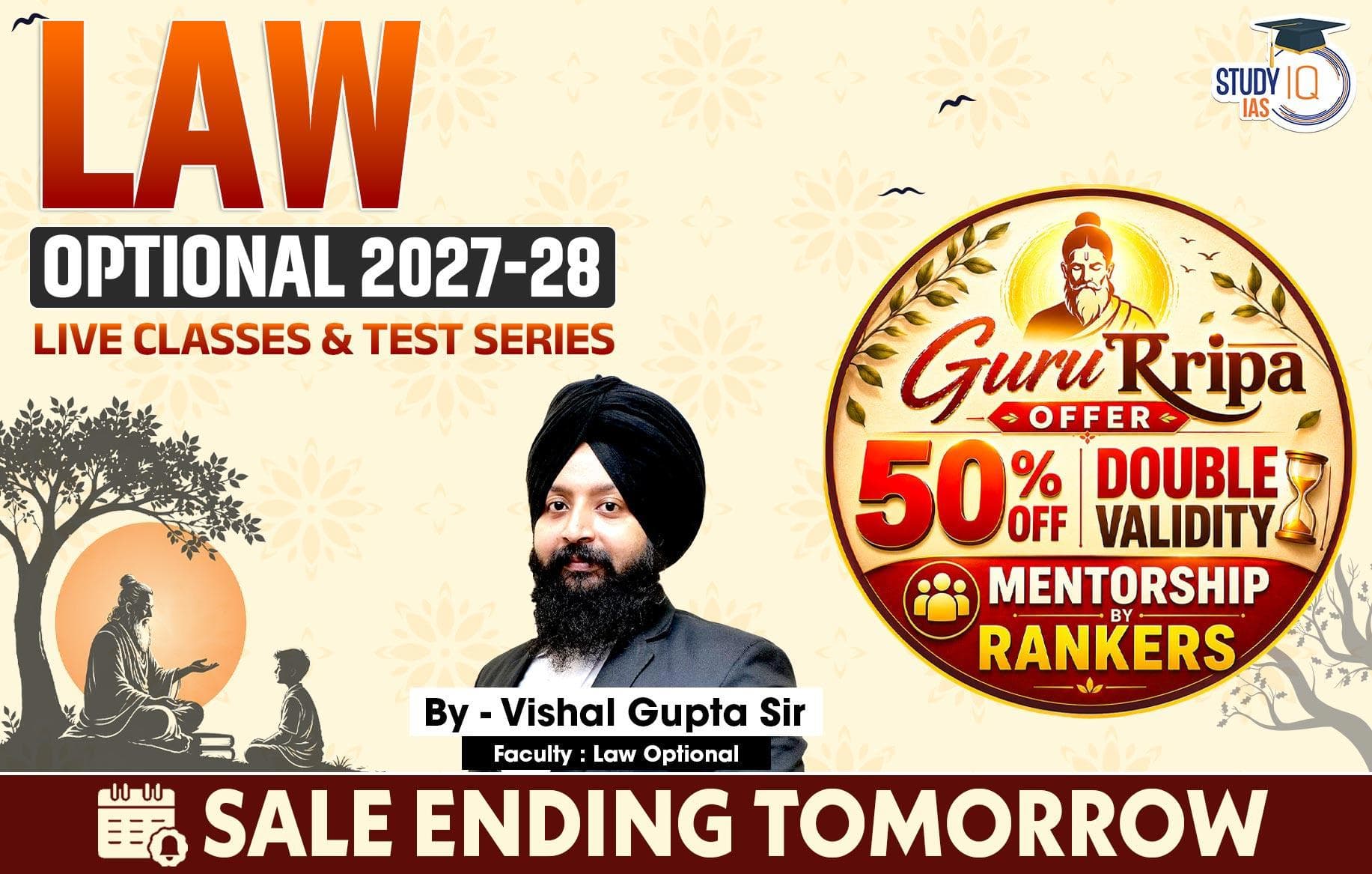 UPSC IAS (Mains) Law Optional Live 2027-28 July Batch By Vishal Gupta